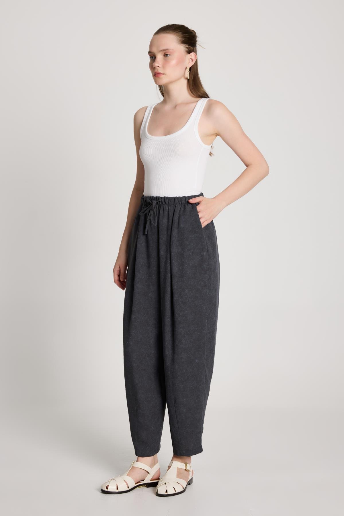 Pauline Keten Pantolon Antrasit