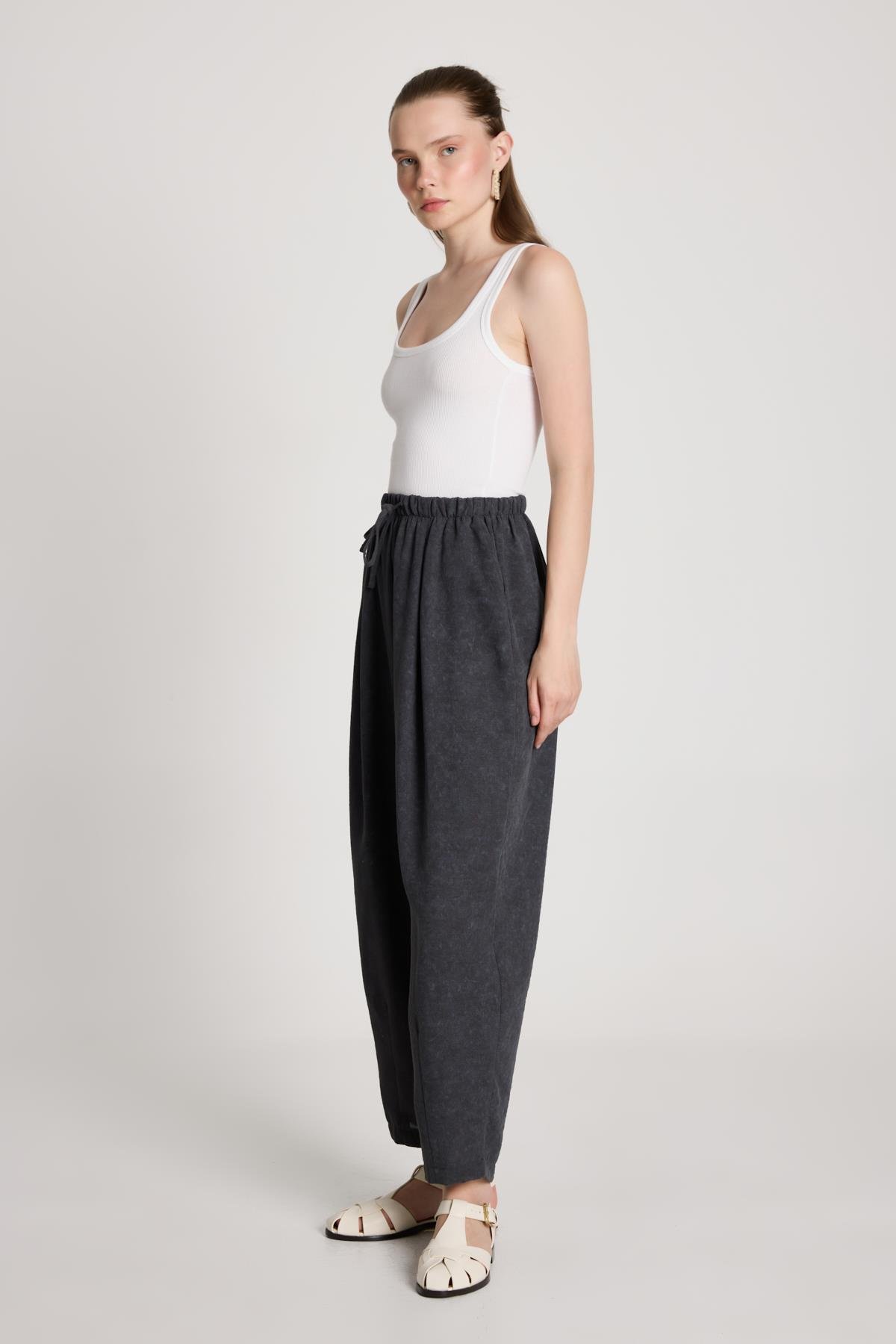 Pauline Keten Pantolon Antrasit