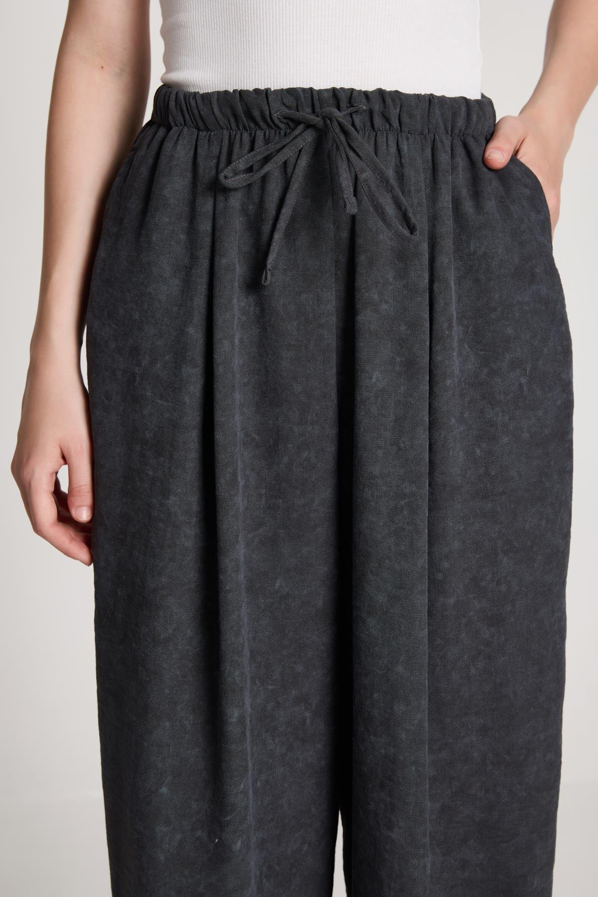 Pauline Keten Pantolon Antrasit