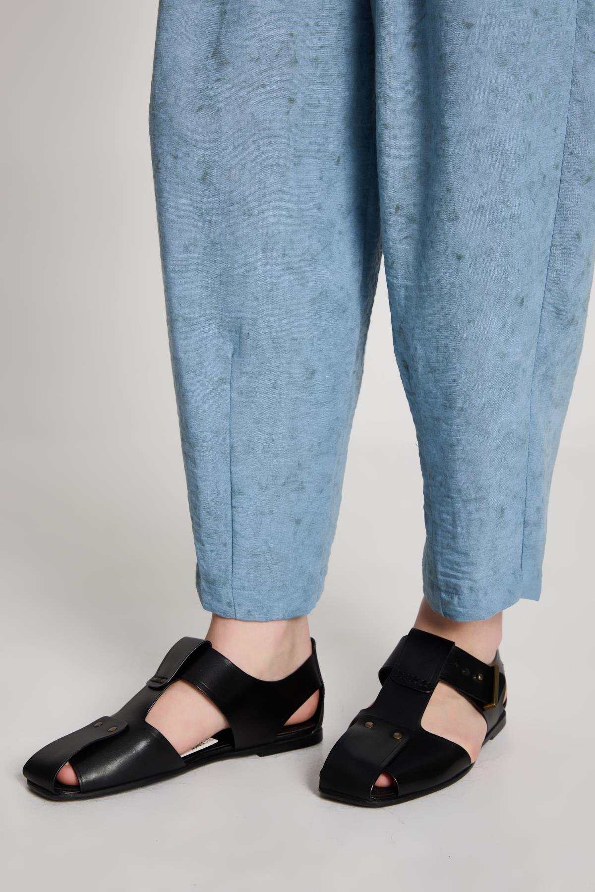 Pauline Keten Pantolon İndigo