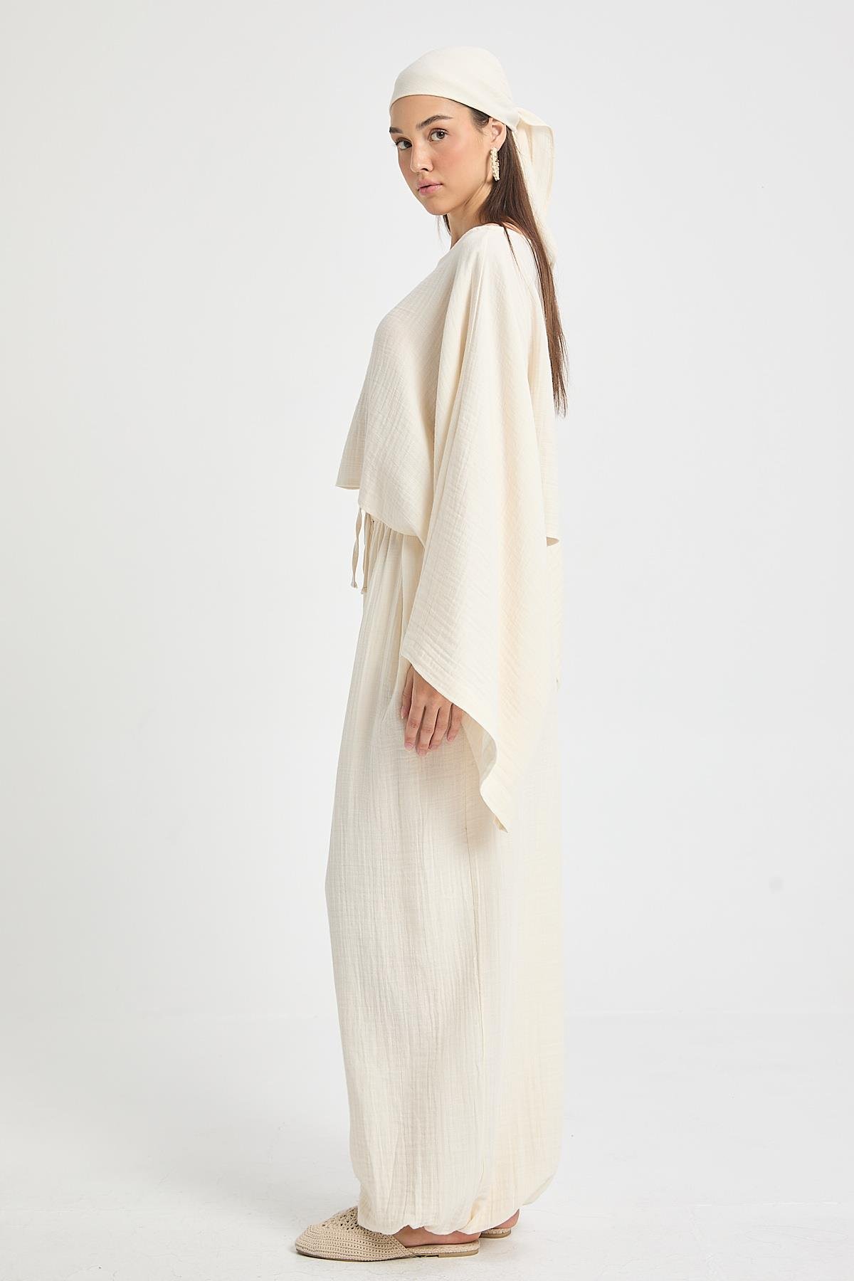 Percy Müslin Pantolon Natur