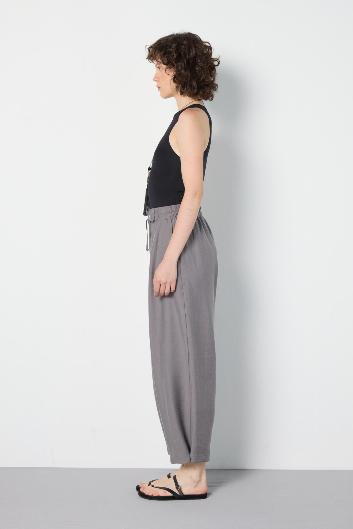 Premium Tencel Pantolon Antrasit