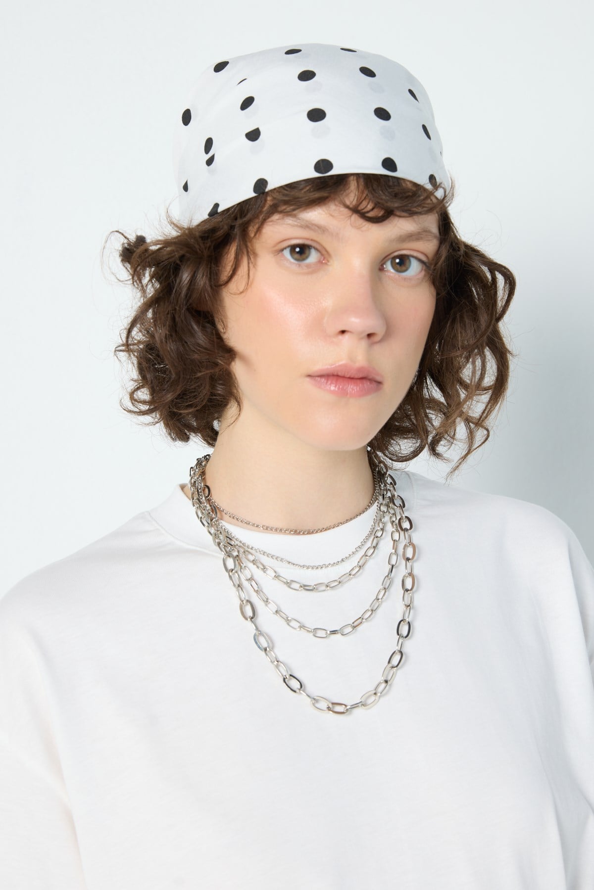Puantiye Bandana Ekru