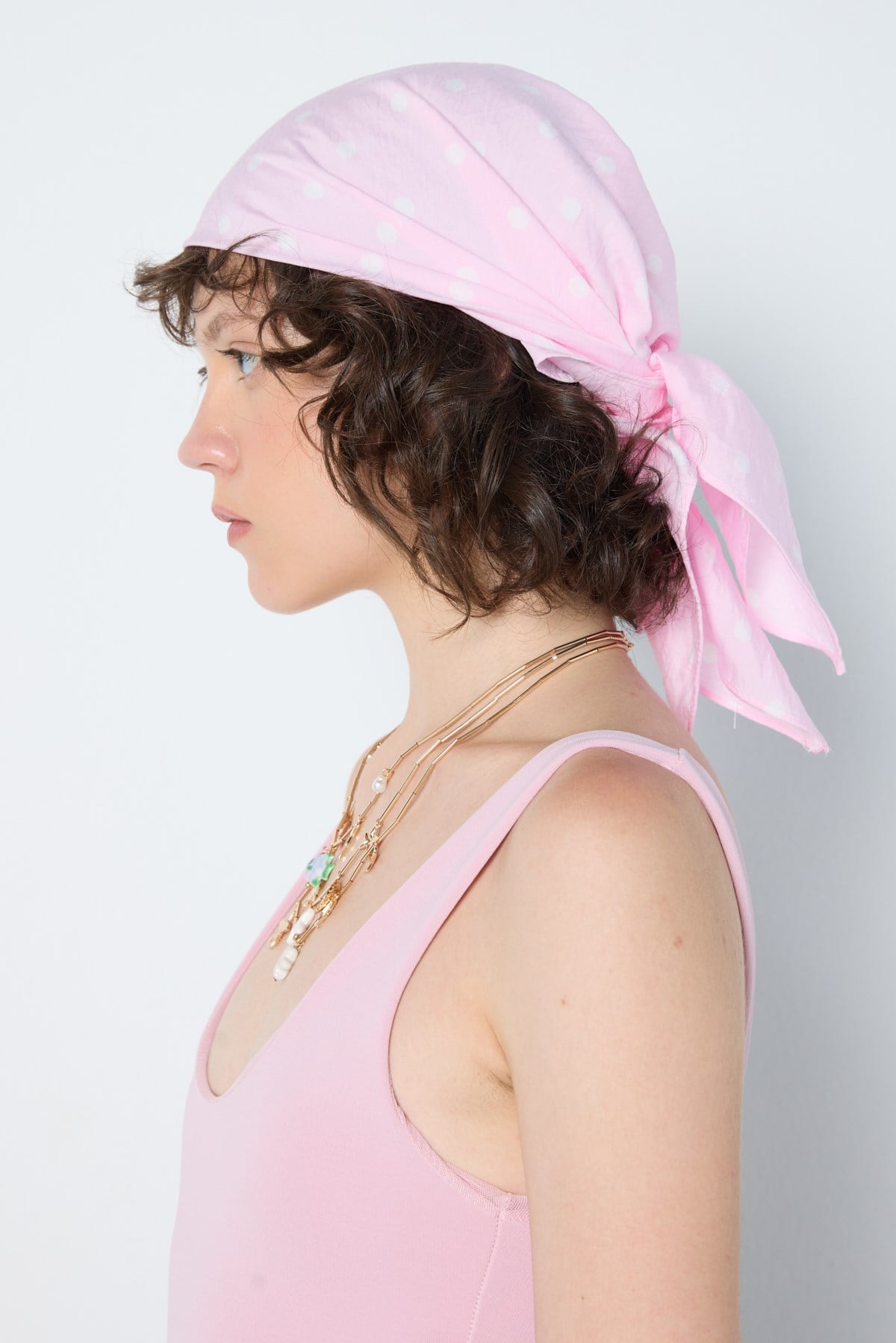 Puantiye Bandana Pembe