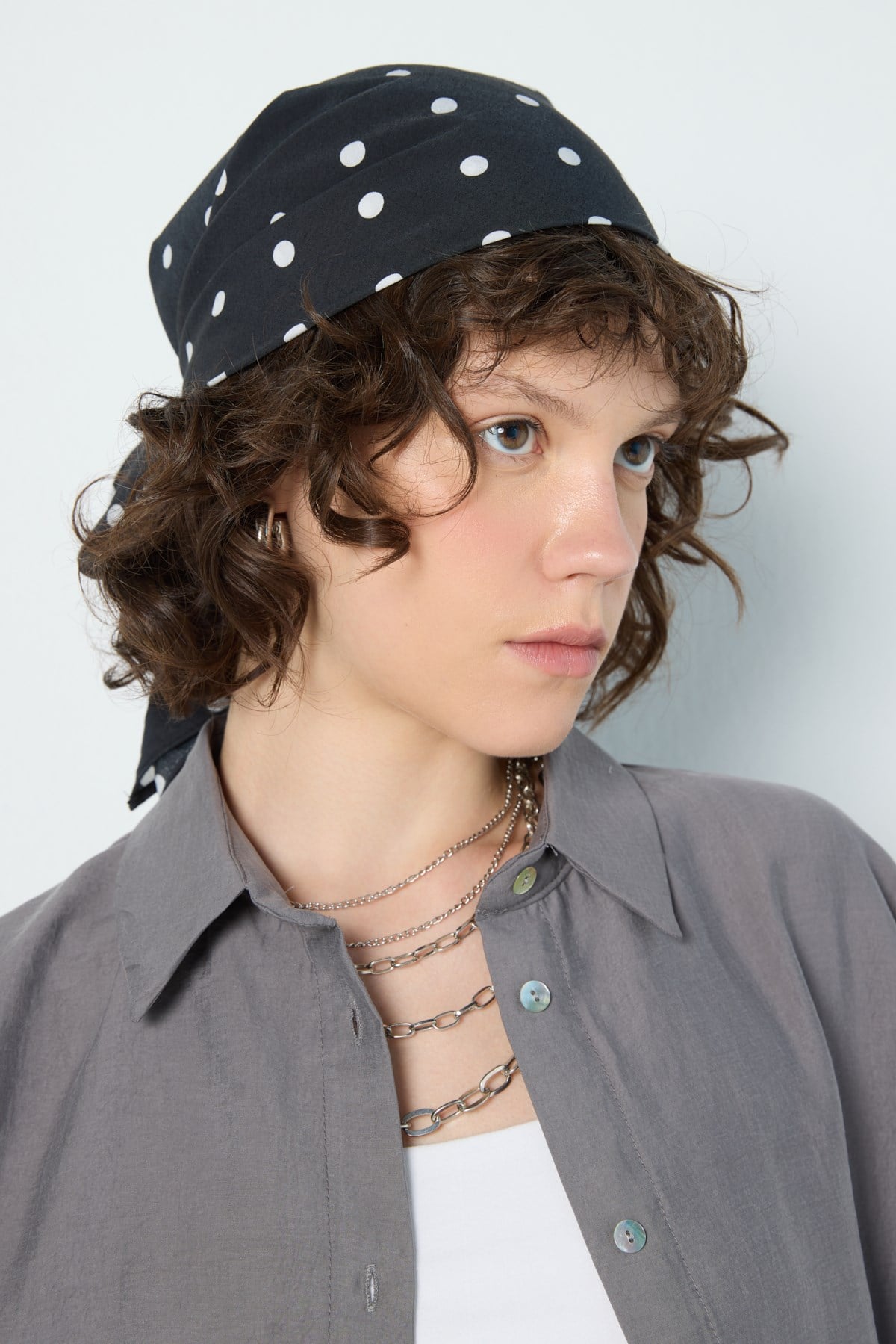 Puantiye Bandana Siyah