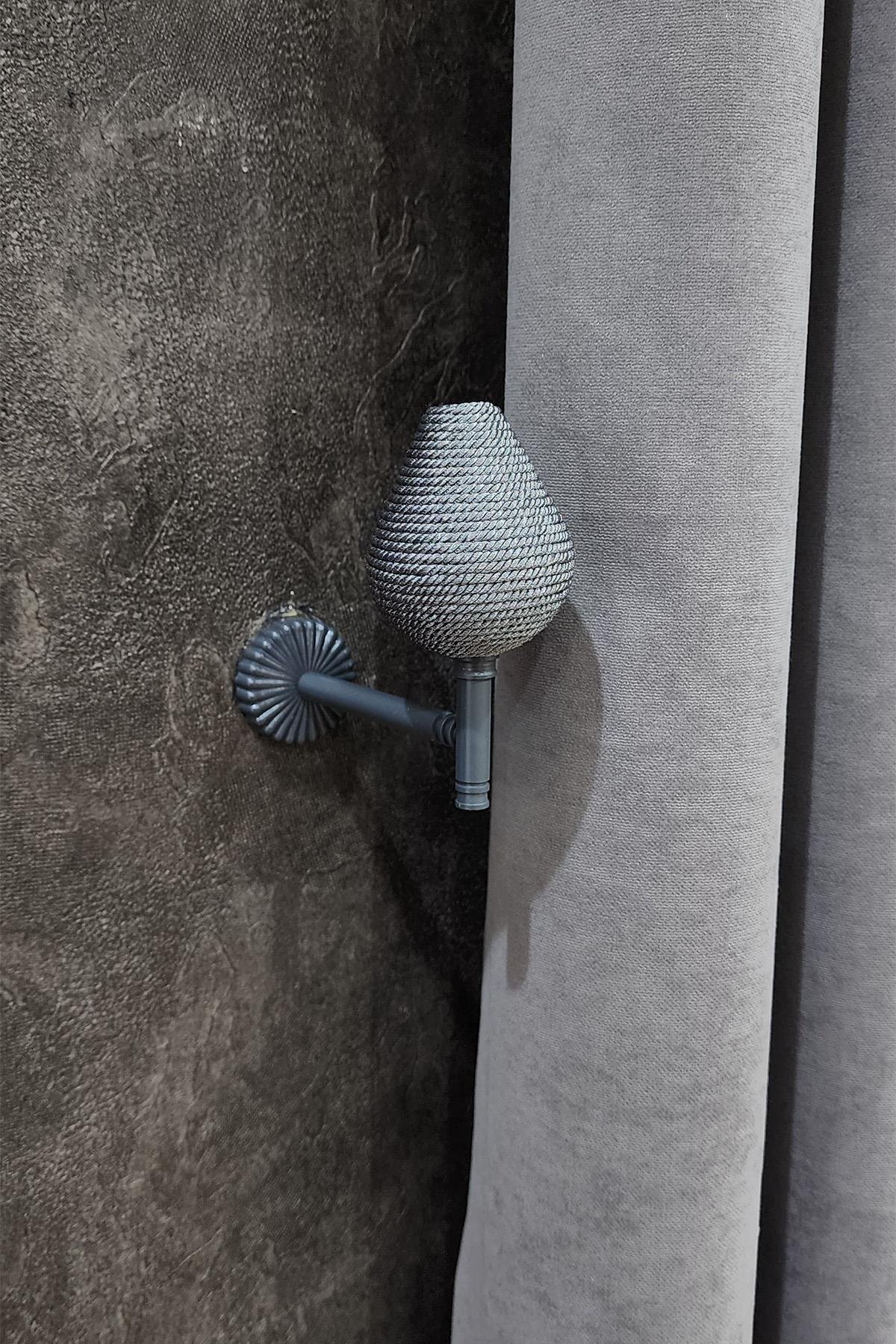 Armut Model Perde Renso Gri Renk