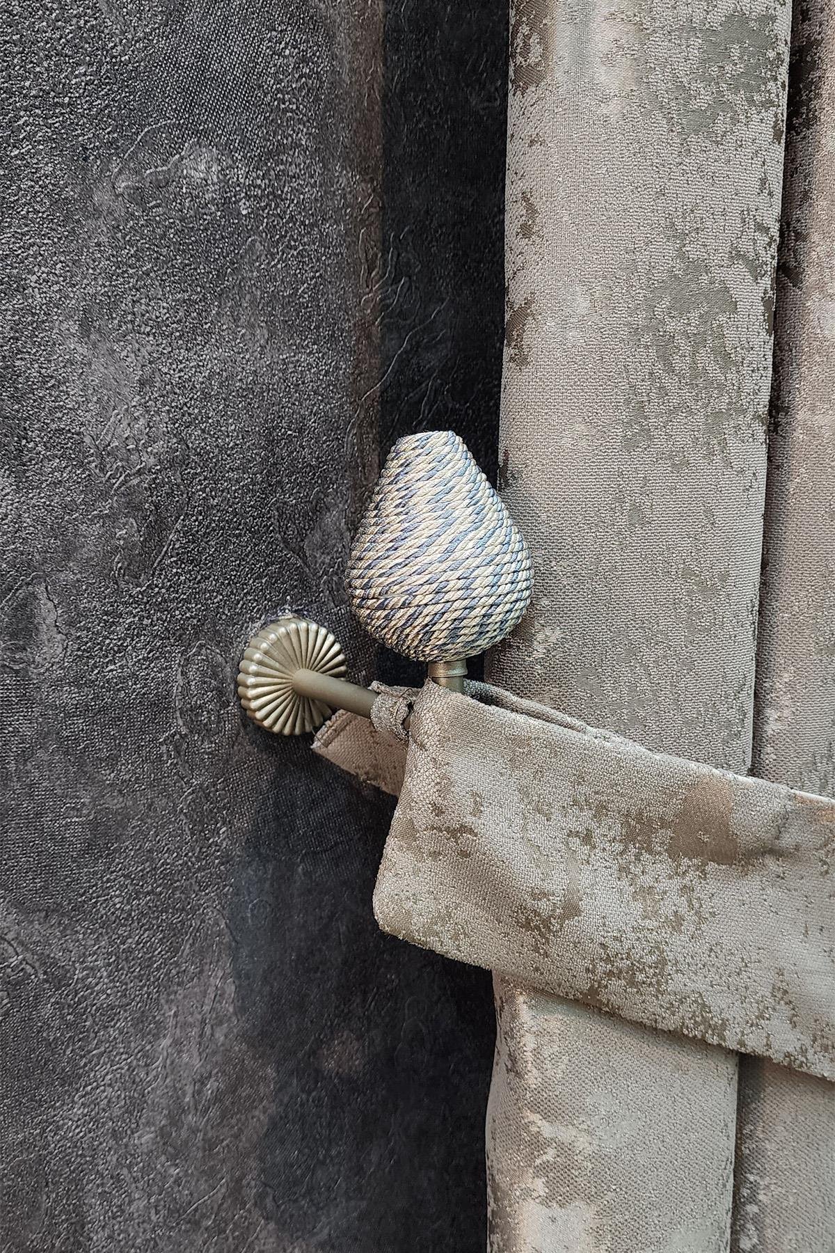 Armut Model Perde Renso Gri Renk