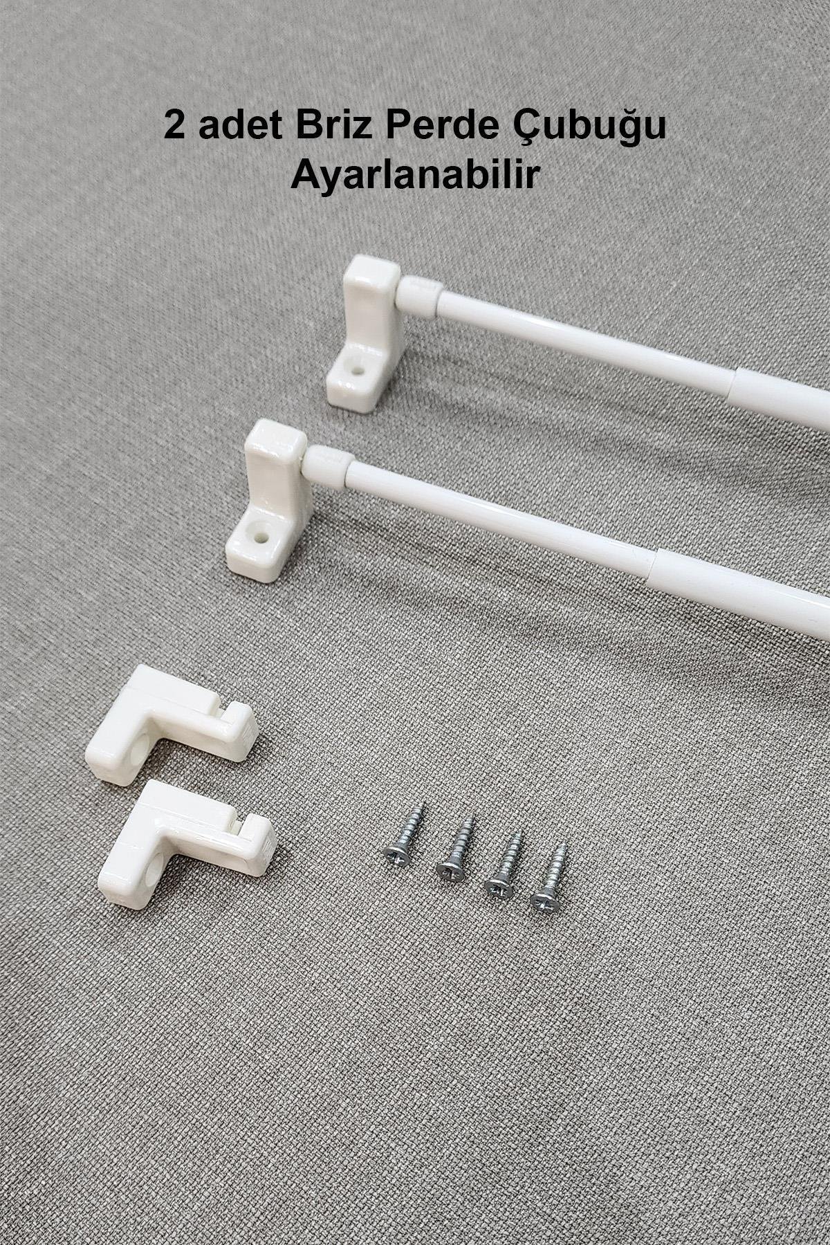 Ayarlanabilir Briz Perde Çubuğu