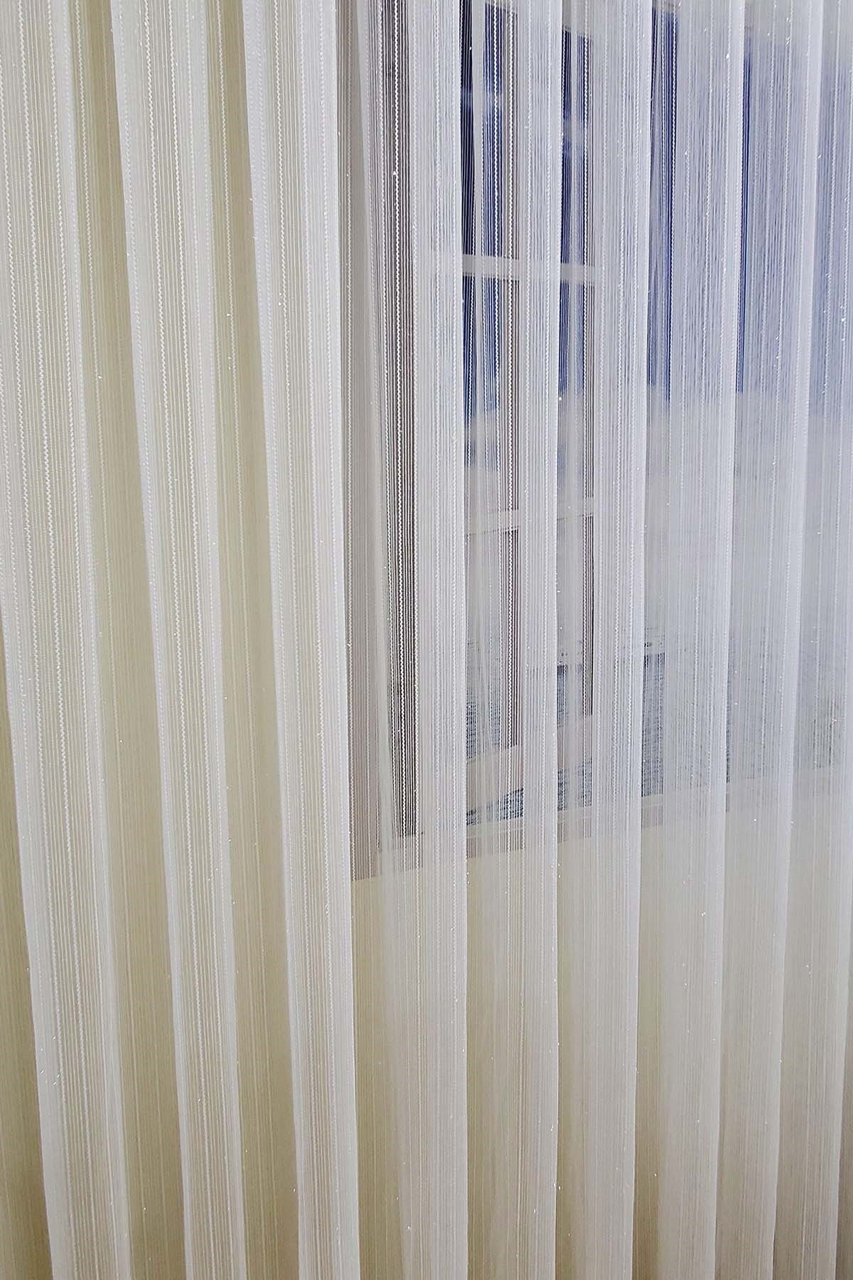 Brillant Sim Çizgili Tül