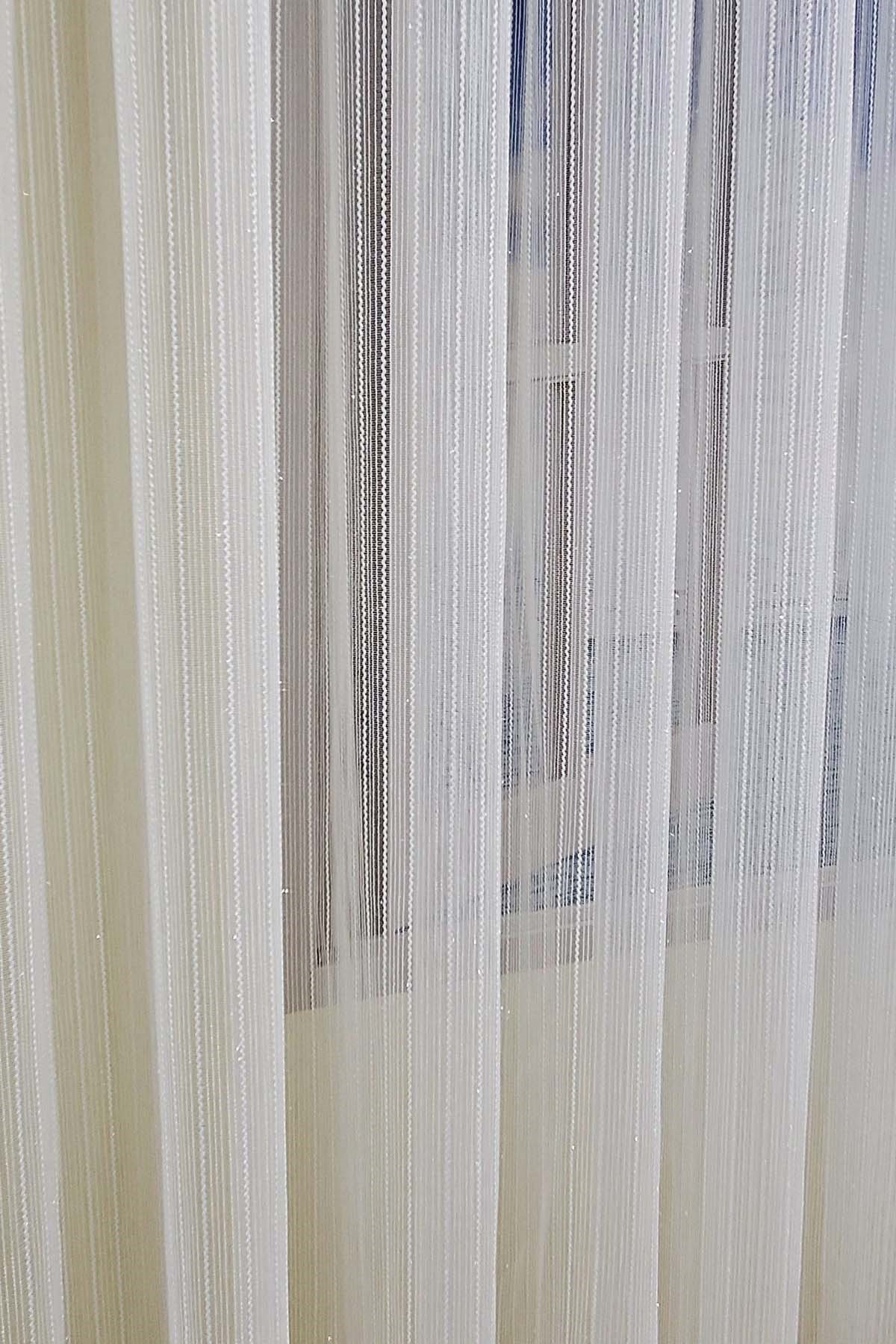 Brillant Sim Çizgili Tül