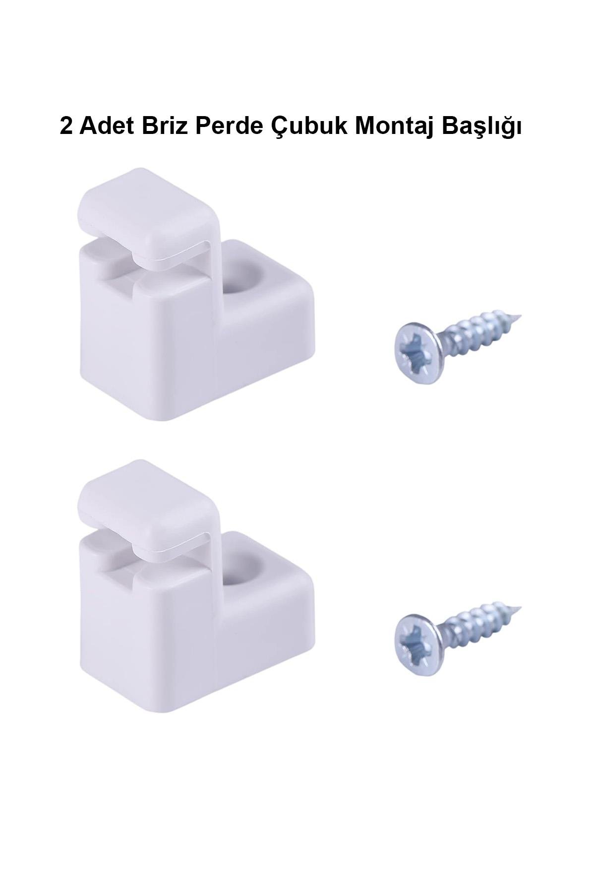 Briz Perde Çubuk Montaj Başlık Ayağı