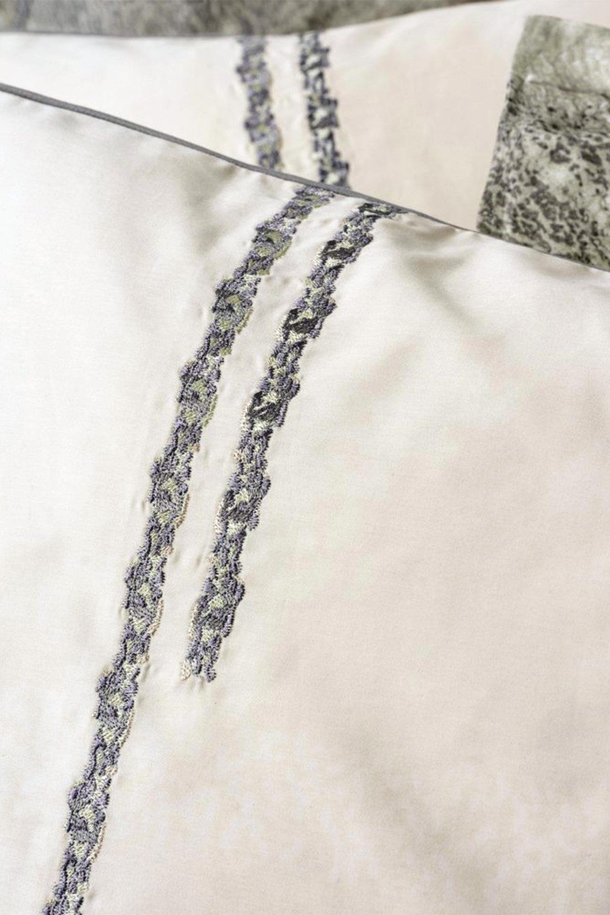 Elite Saten Çift Kişilik Nevresim Takımı Sendero Haki