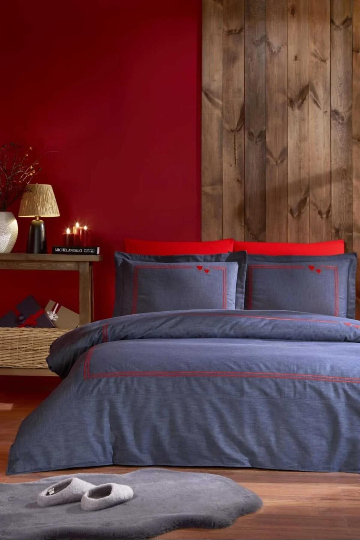 Endless Love %100 Pamuk Çift Kişilik Nevresim Takımı (Outlet)