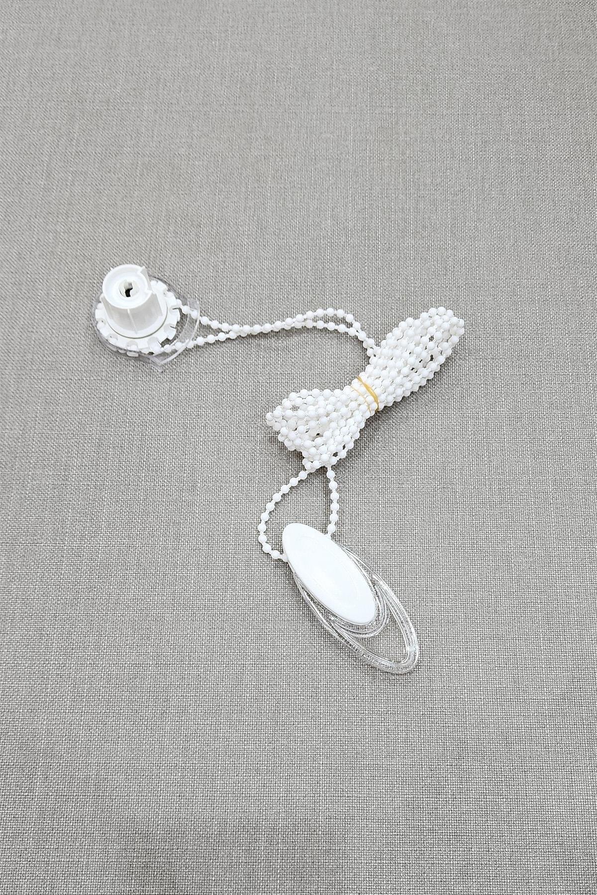 Lüx Stor Zebra Perde Zinciri Rediktörlü Zincir Beyaz