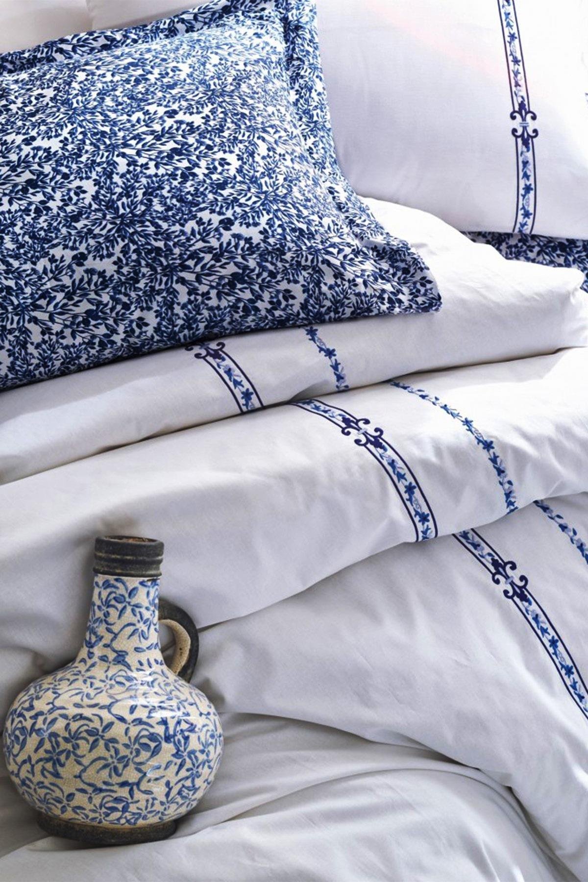 Majestic Çift Kişilik Nevresim Takımı Delmor Lacivert