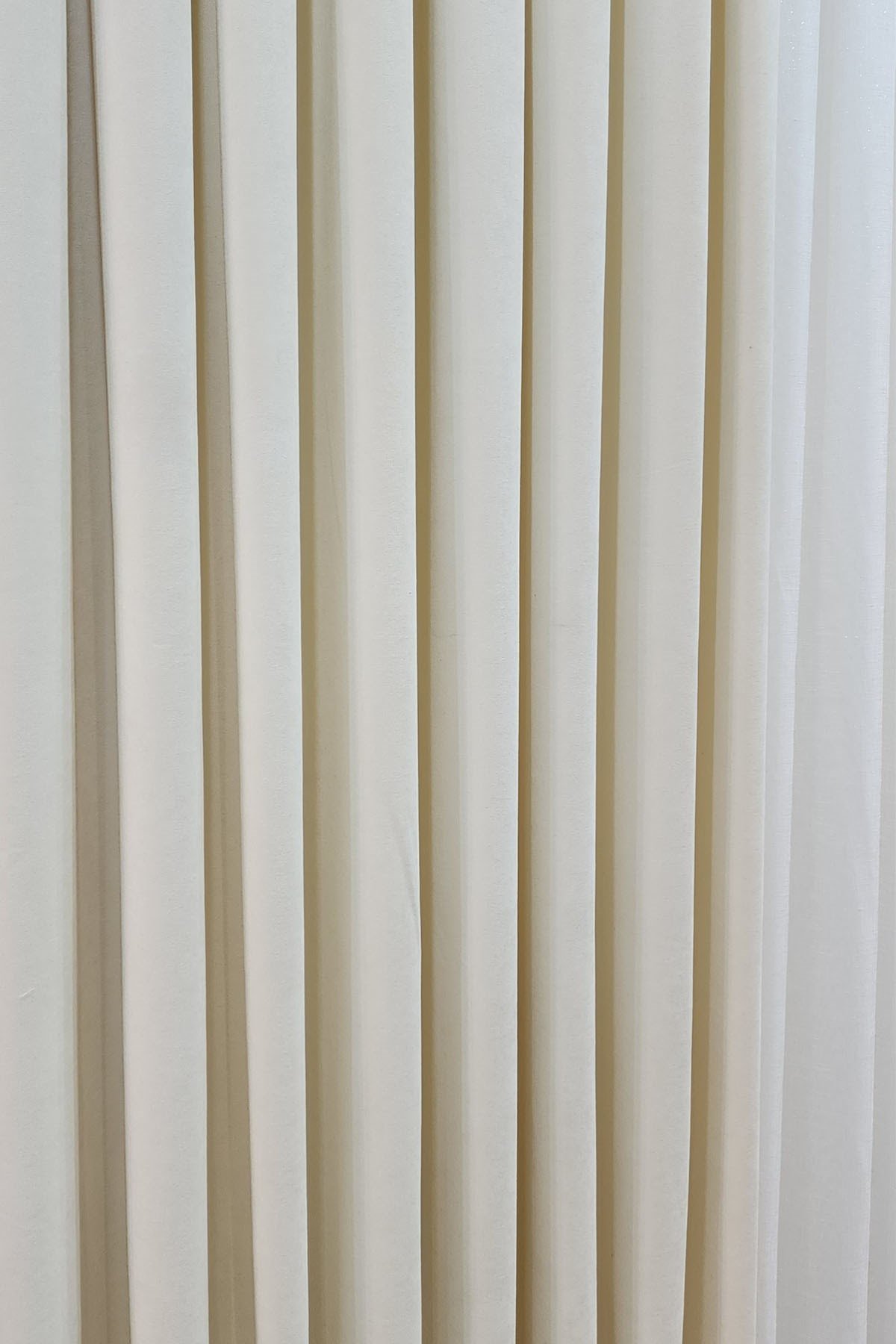 Mosso Fon Perde Düz Renk Krem