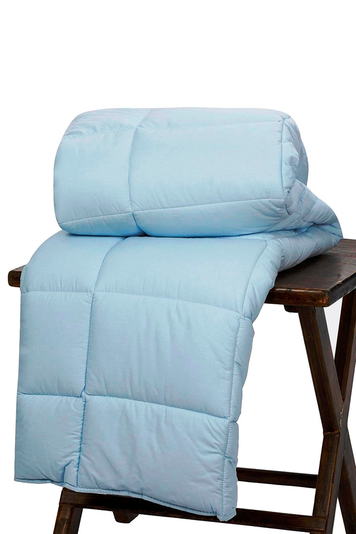 Ranforce Çift Kişilik Yorgan Mavi Renk 195x215 cm