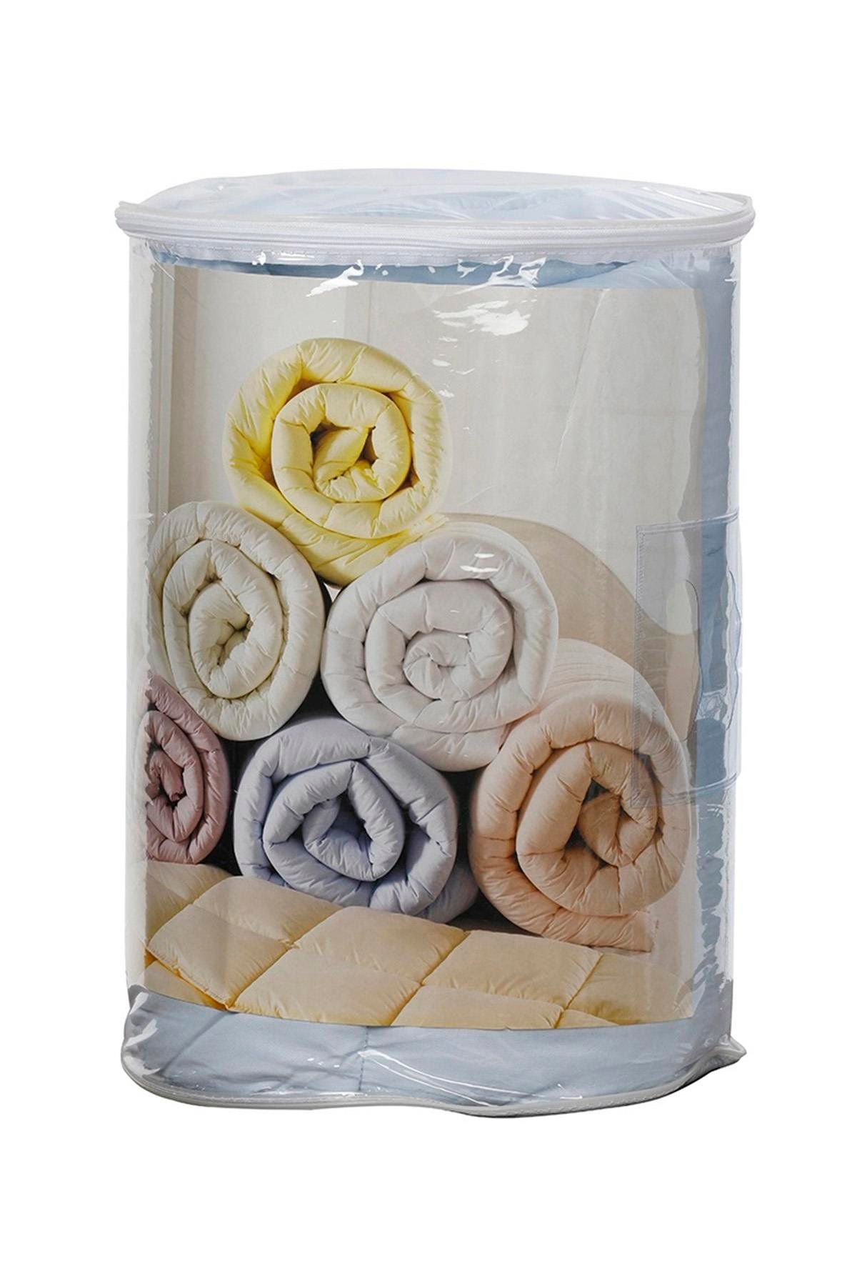 Ranforce Tek Kişilik Yorgan Mavi Renk 155x215 cm