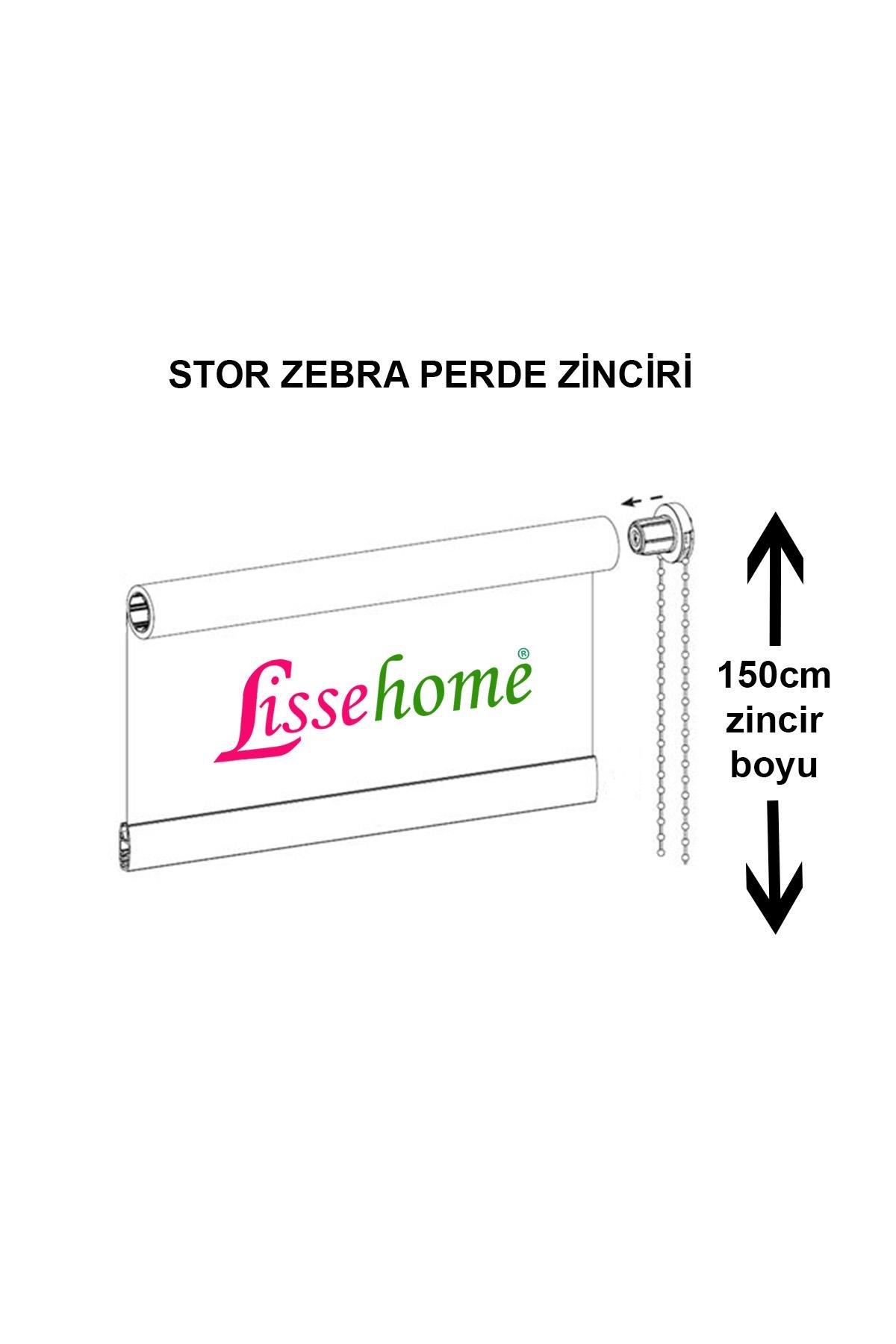 Stor ve Zebra Perde Zincir Beyaz Renk