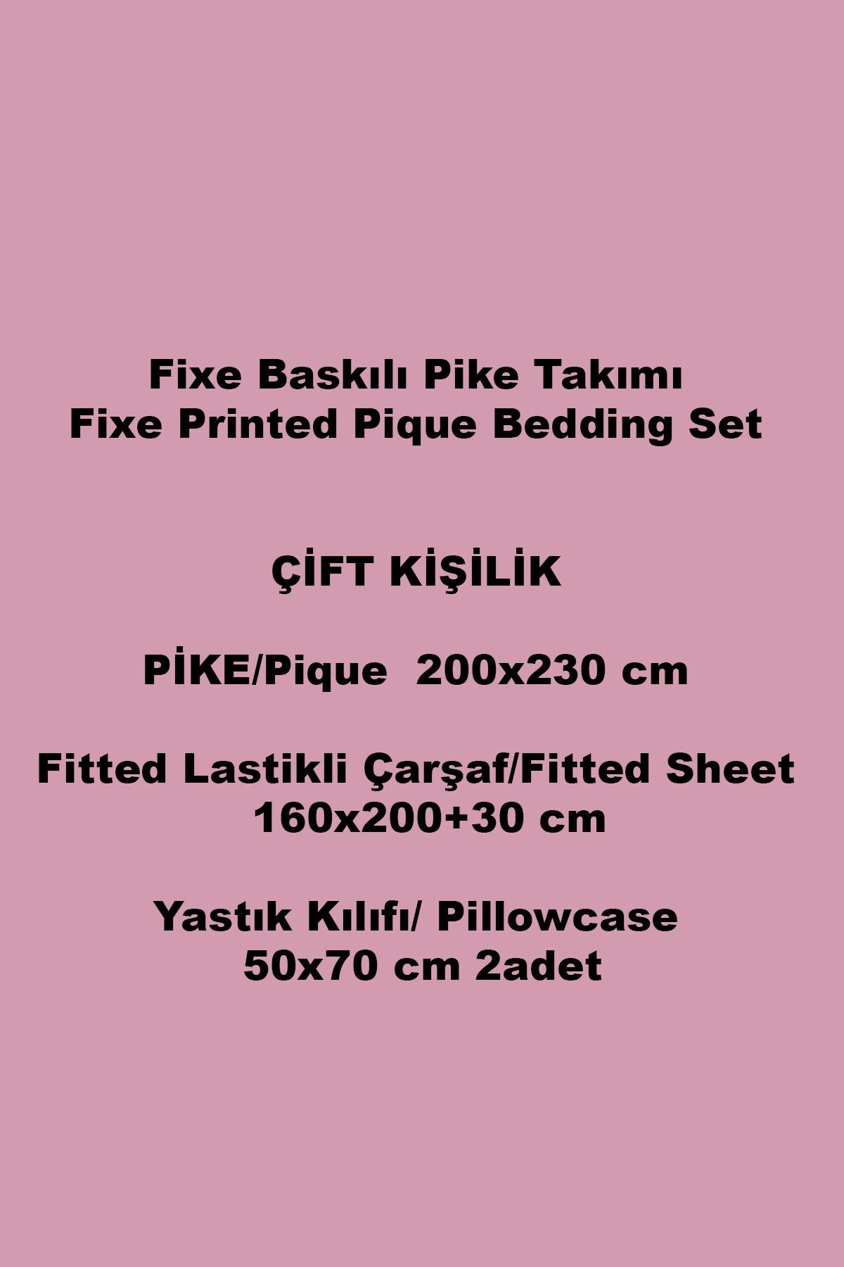 Vera Gri Premium Çift Kişilik Pike Takımı – Yumuşak Pamuk, Zarif Tasarım