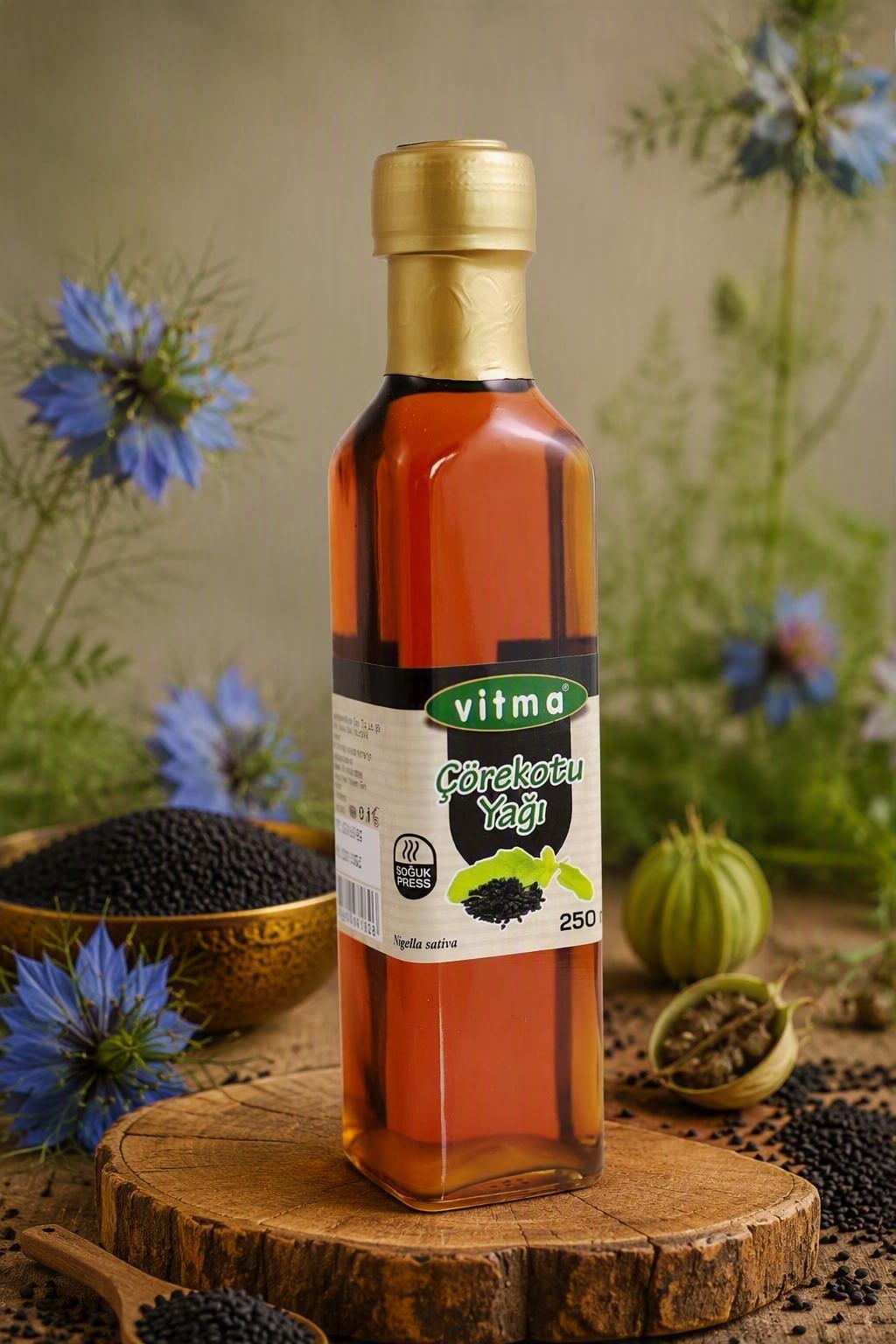 Çörekotu Yağı Soğuk Pres 250 ml