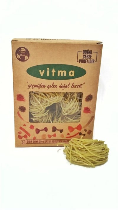 Ispanaklı Uzun Çubuk Makarna  Spagetti