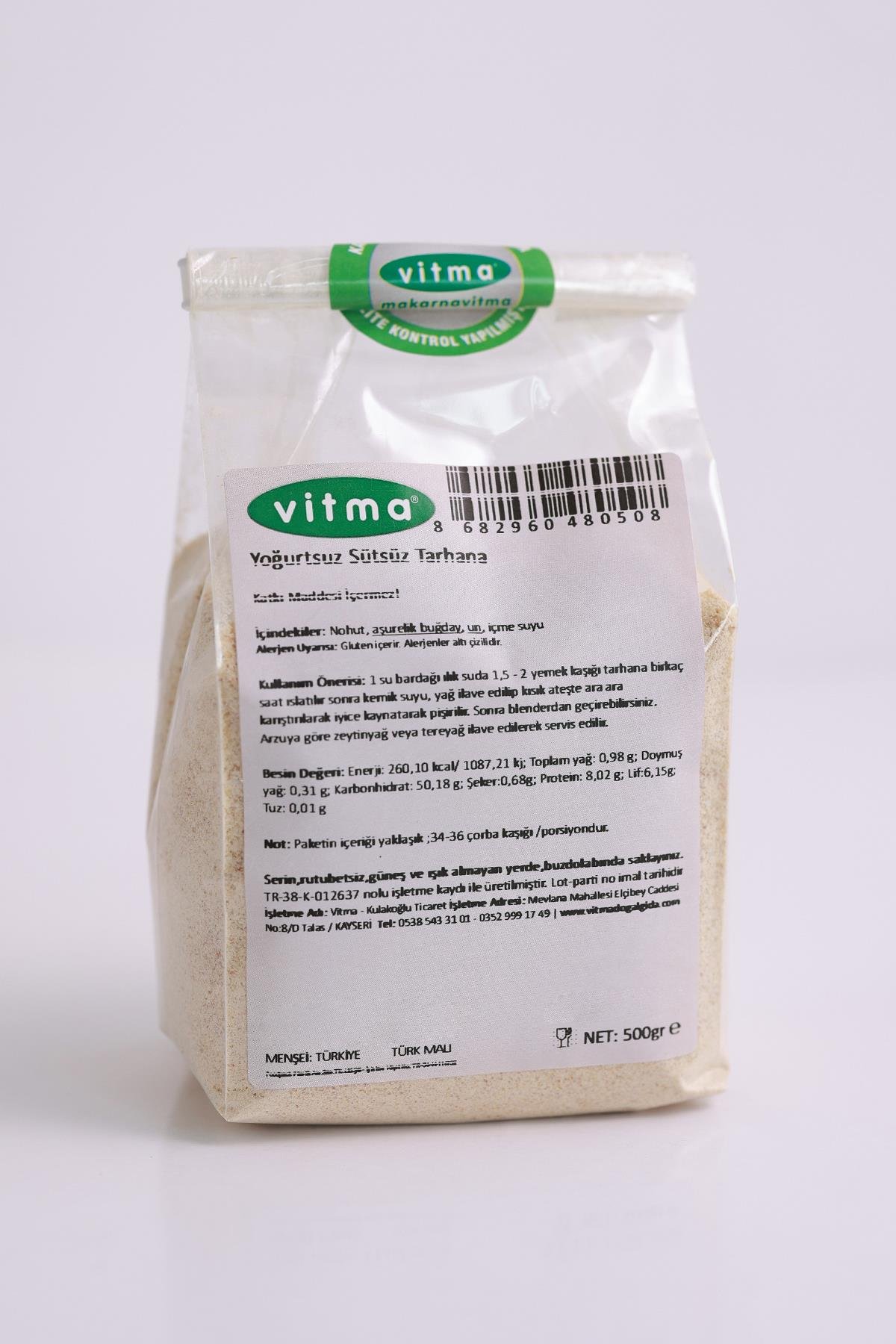 Yoğurtsuz Sütsüz Tarhana 500gr