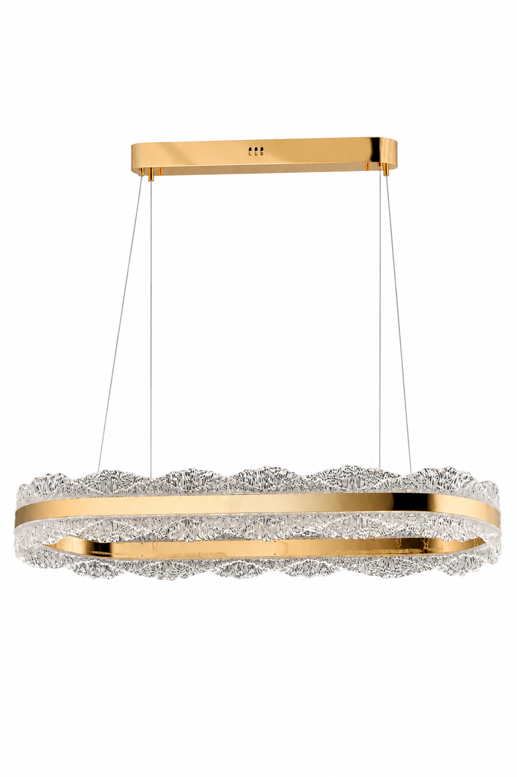 Granada Gold Sarkıt Led Avize Modern Luxury Salon Yemek Masası Üzeri Avize