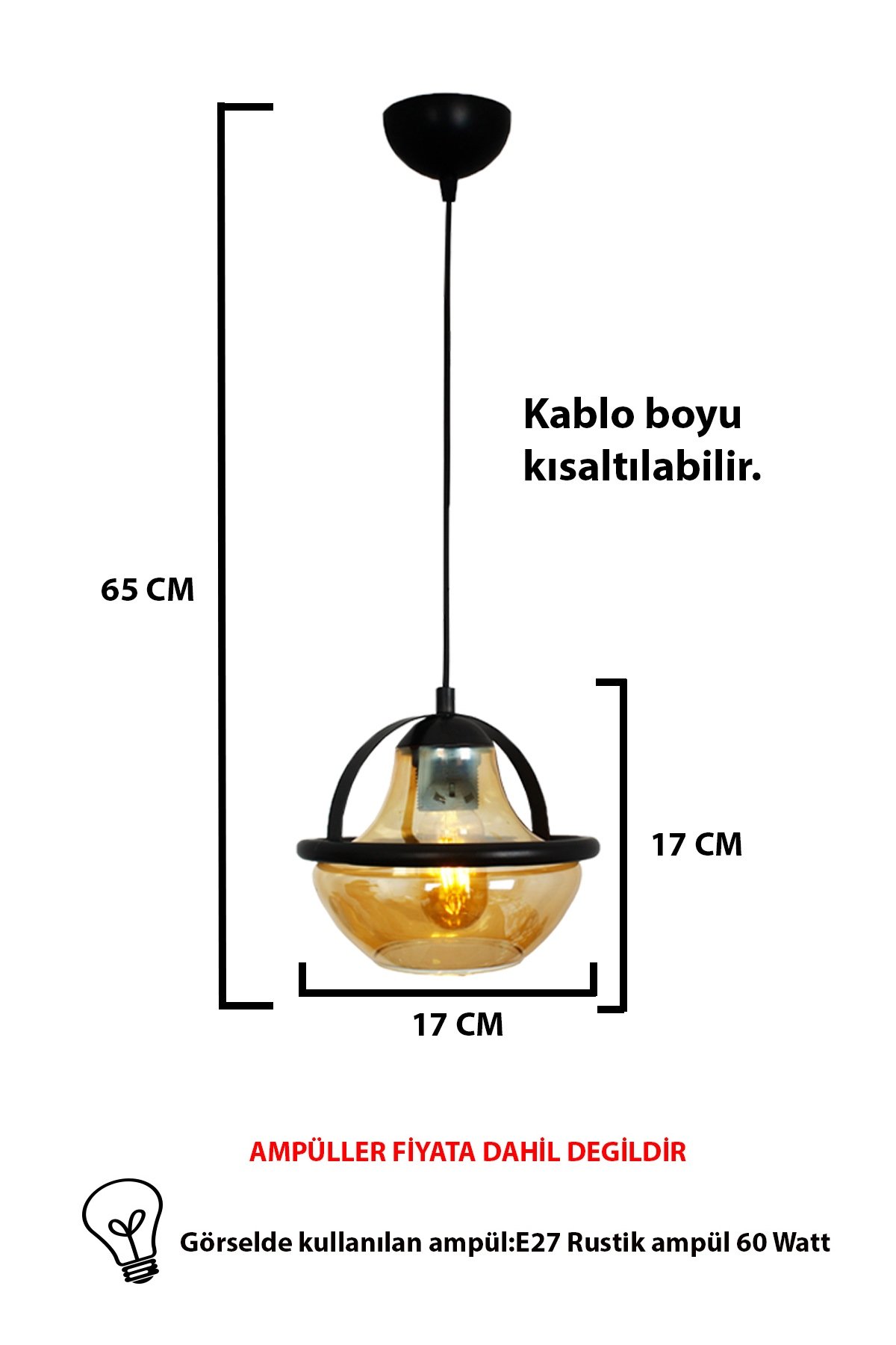 Jupiter Tekli Siyah Lüks Özel Tasarım Avize-(2044-B) 3155 01 0100 00 01