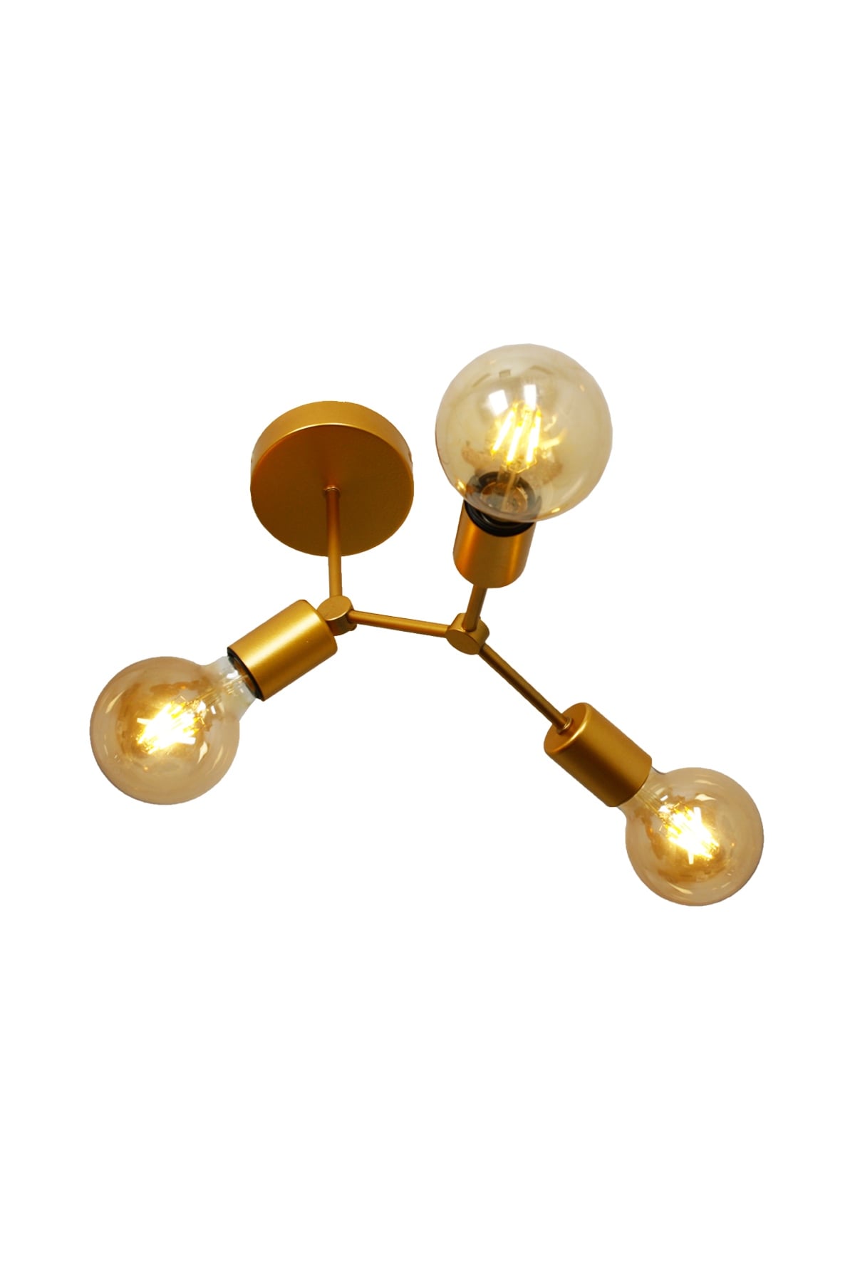 Pera 3 Lü Gold Plafonyer Avize 3138 03 0400 08 00