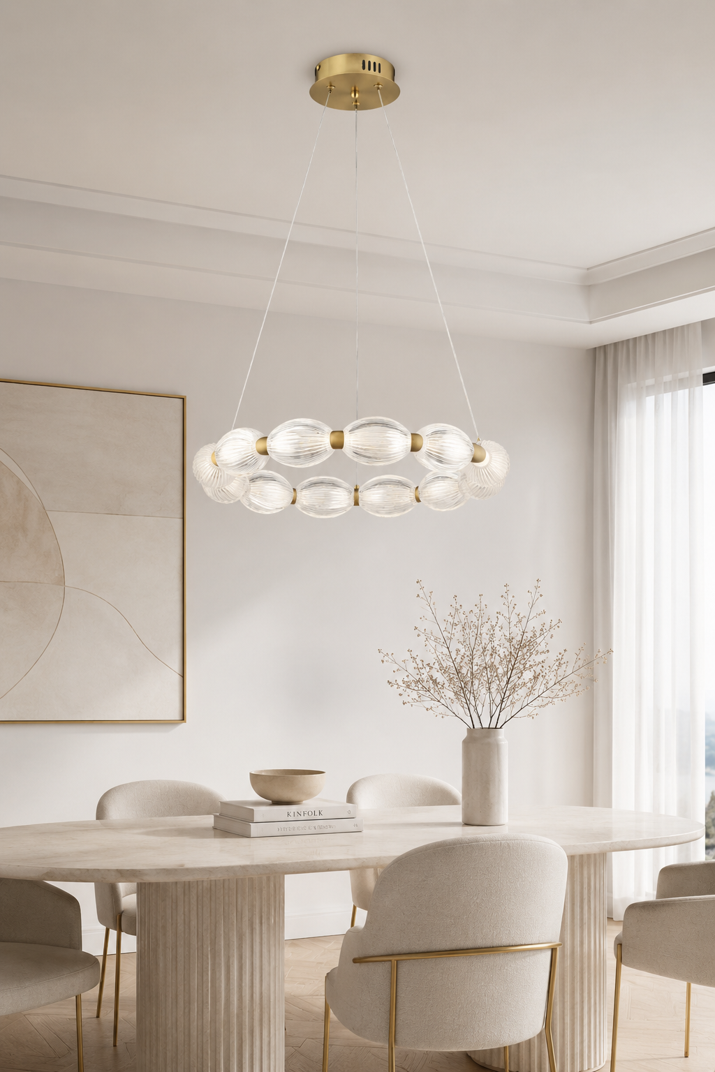 Velora Gold Eskitme Sarkıt Led Avize Modern Luxury Salon Yatak Odası Avize