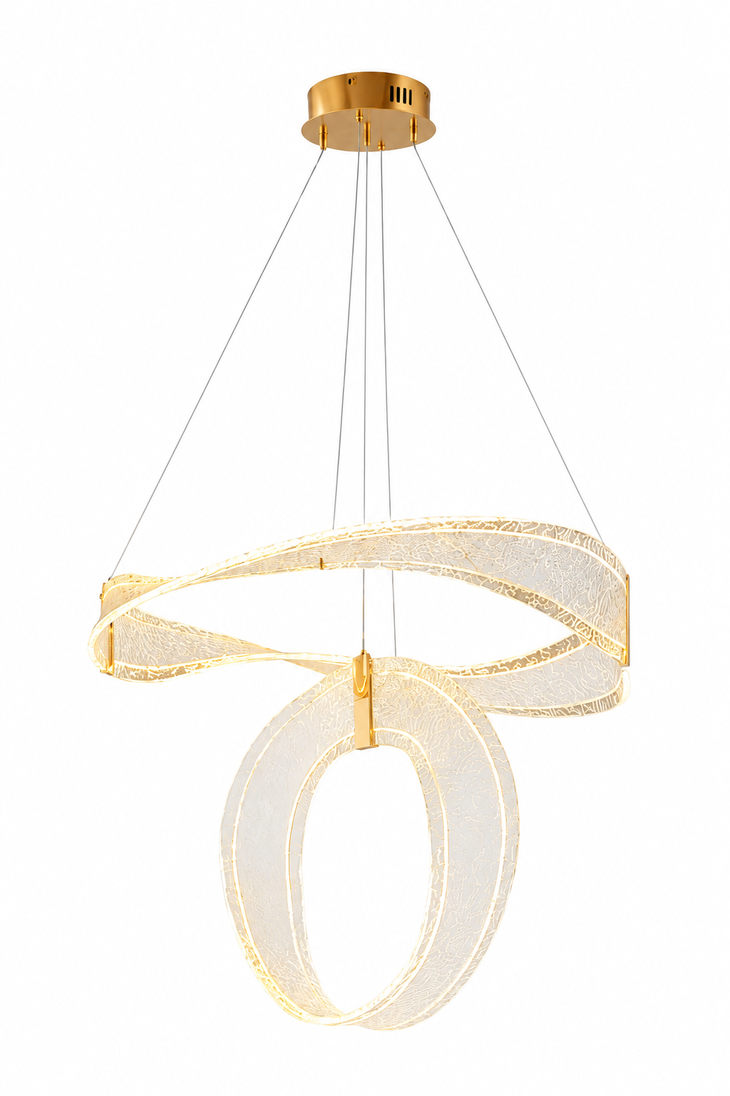 Ventura Gold Sarkıt Led Avize Modern Luxury Salon Yatak Odası Avize