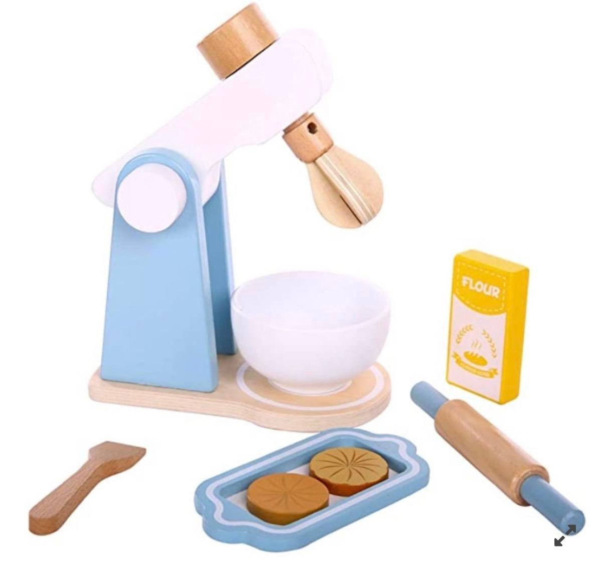 Ahşap Hamur Mikseri Seti