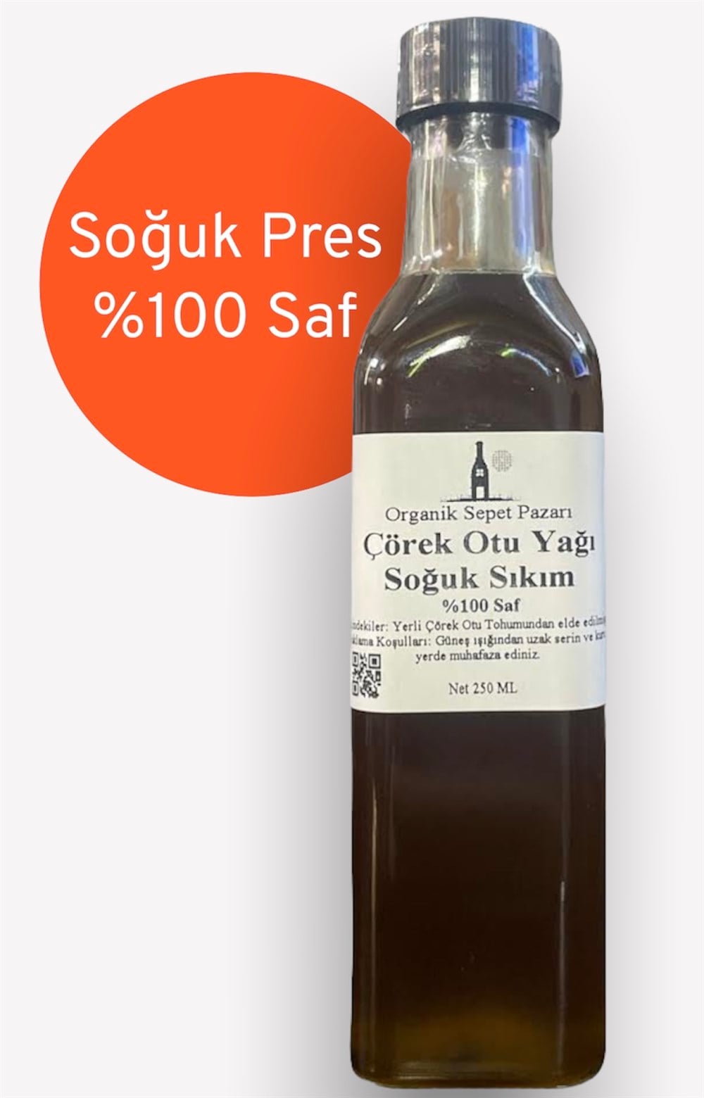 Çörek Otu Yağı 250 ML Soğuk Sıkım %100 Saf