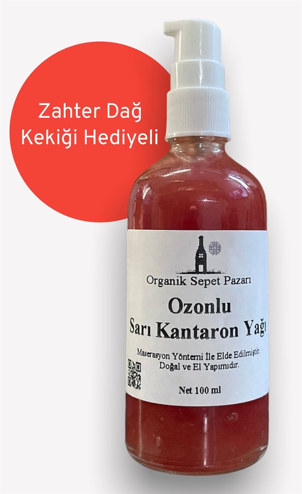 Ozonlu Sarı Kantaron Yağı 100 ml Cam Şişe