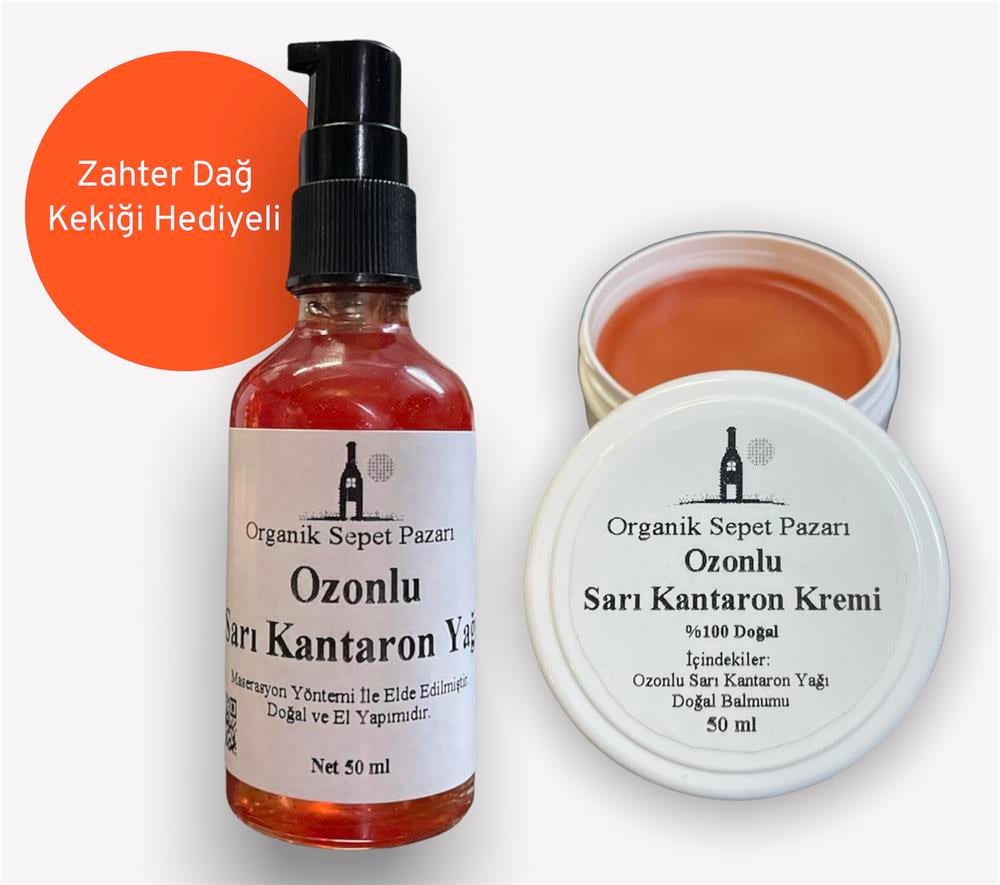 Ozonlu Sarı Kantaron Yağı 50 ml Ve Ozonlu Sarı Kantaron Kremi 50 ml 2'li Set 