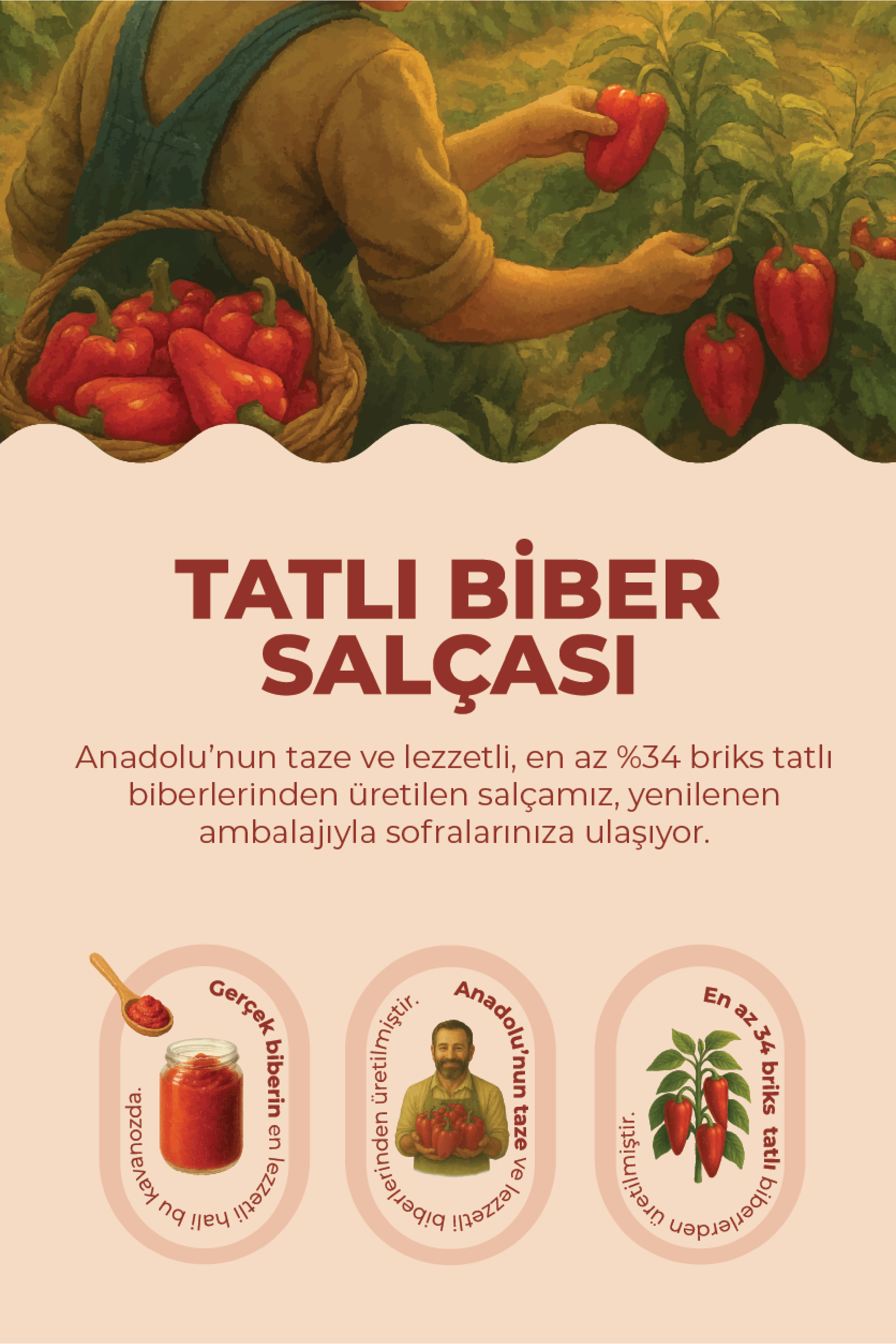 3'lü Tatlı Biber Salçası Paketi