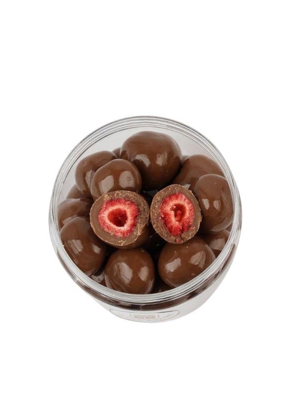 Çikolata Kaplı Çilek Draje (Freeze Dried Çilek) 