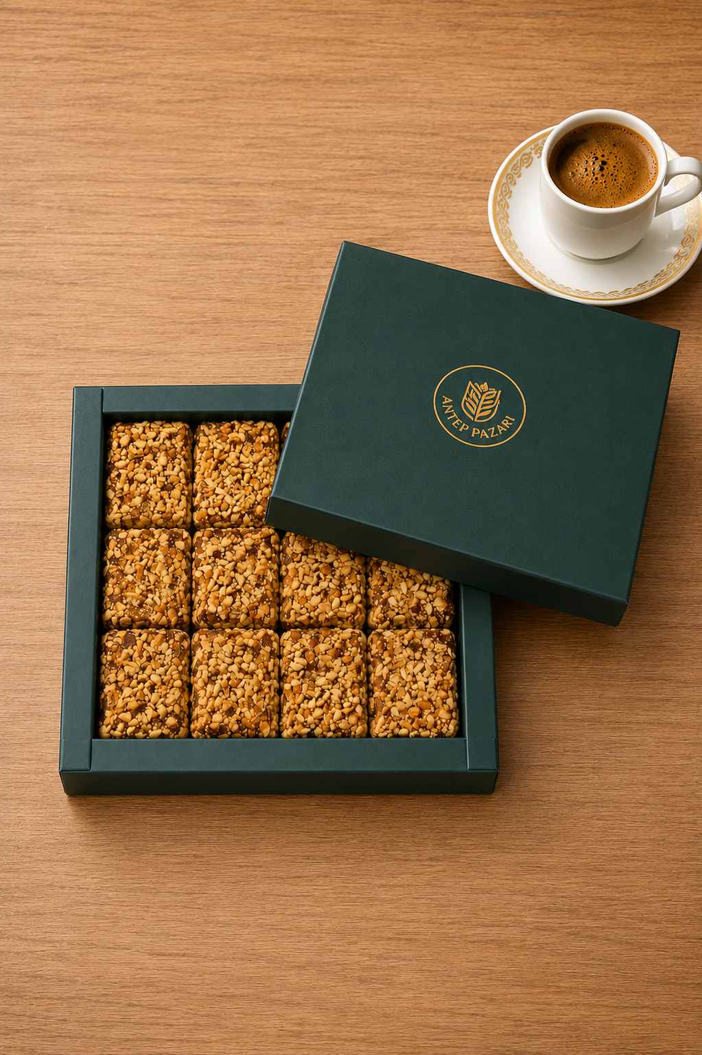 Karemelli Yer Fıstıklı Baklava Lokum
