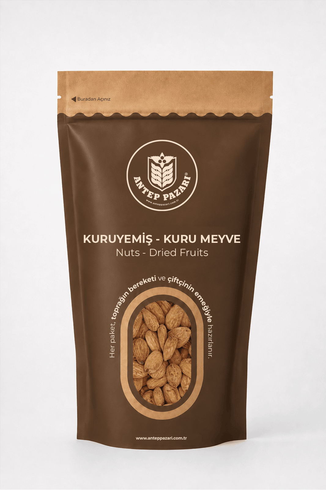 Kavrulmuş Yerli Badem içi