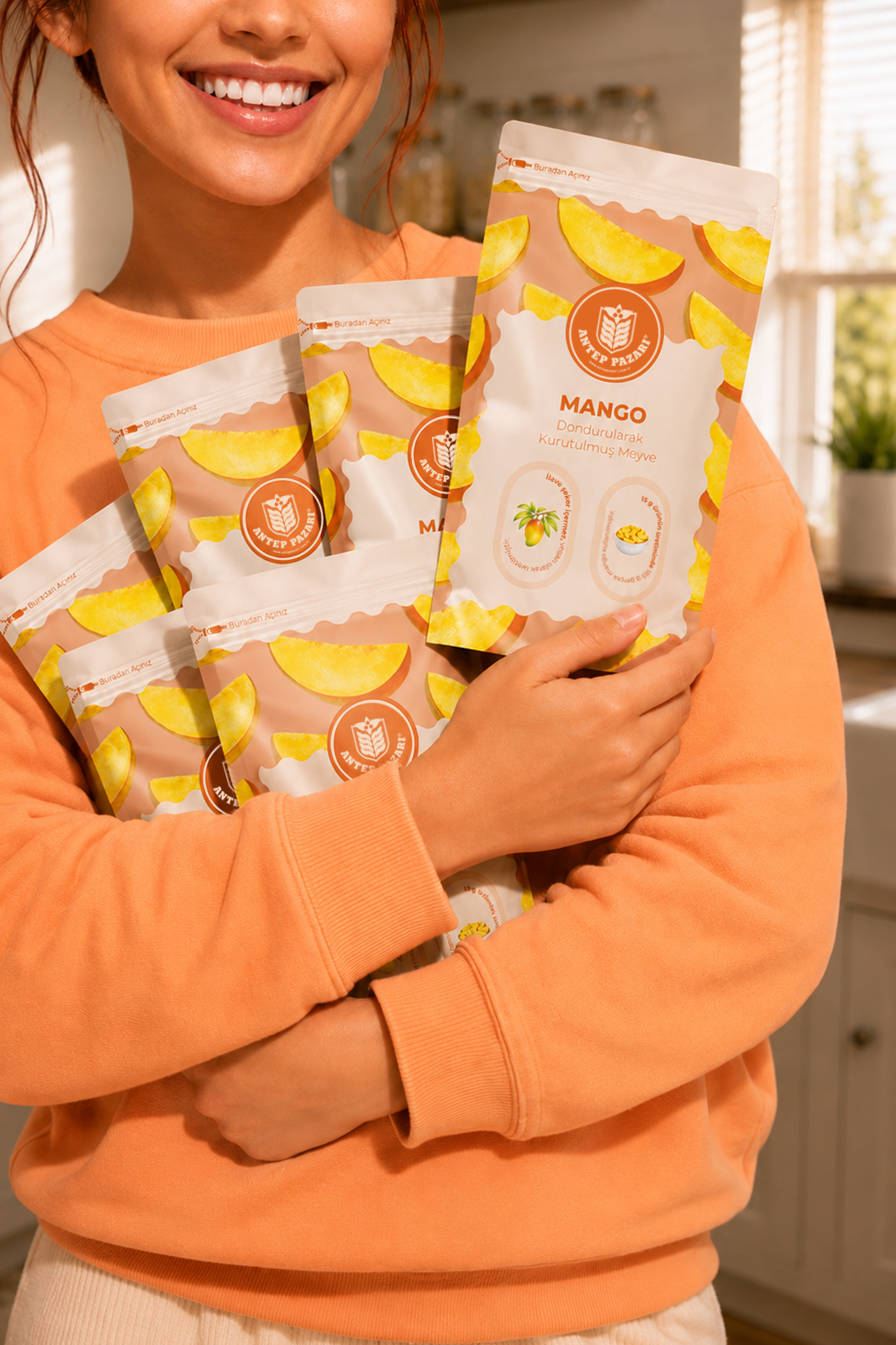 Mango-Dondurularak Kurutulmuş-Çıtır Mango
