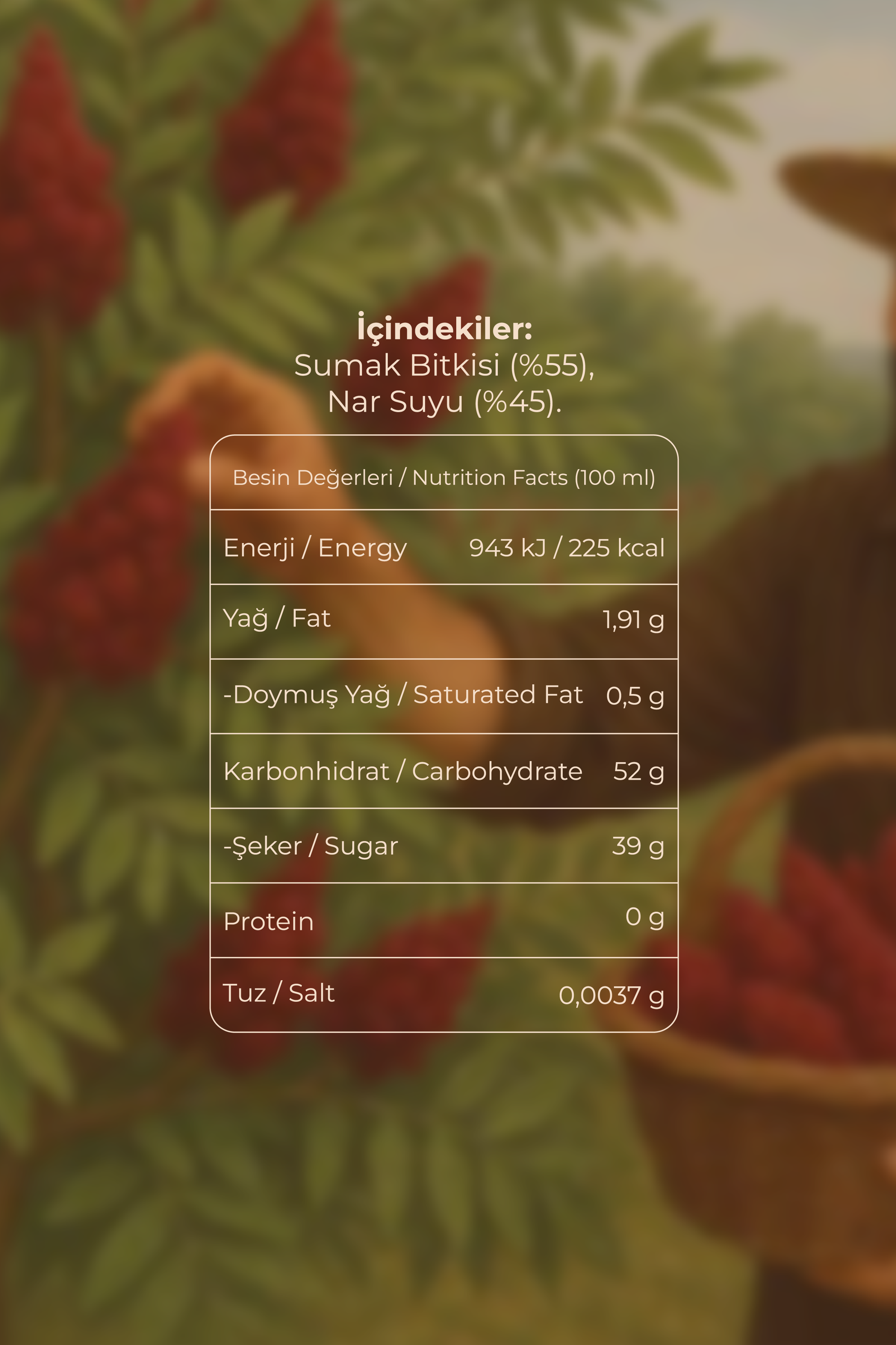 Narlı Sumak Ekşisi 250 ml