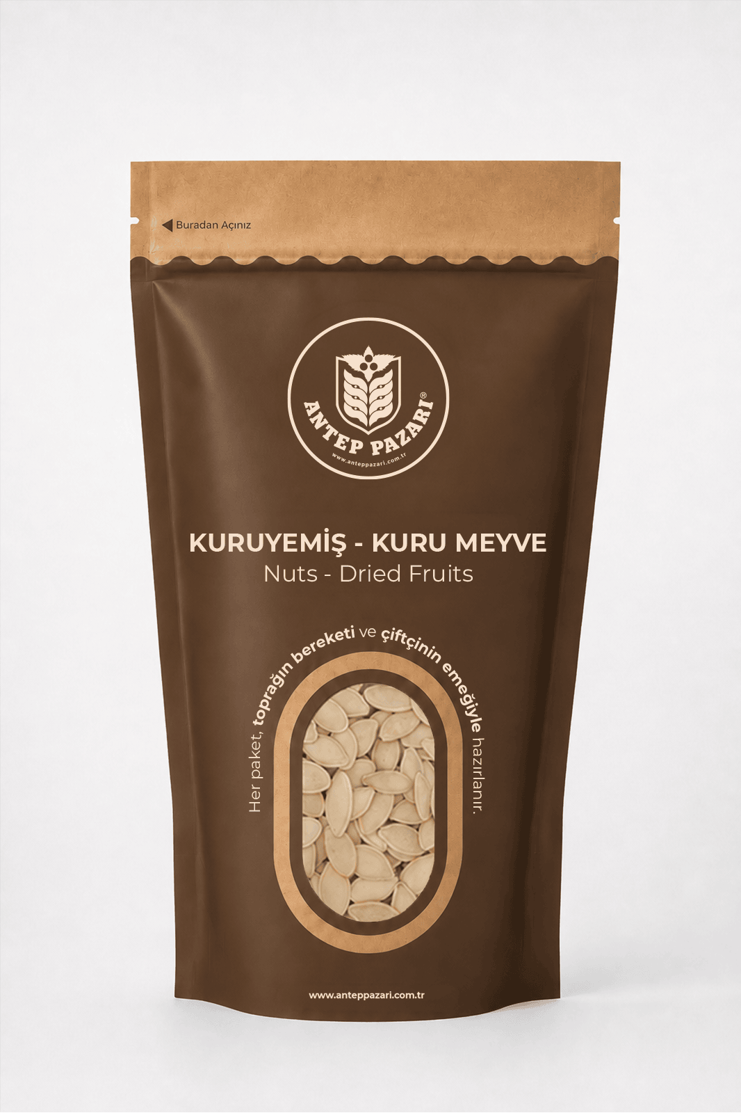 Nevşehir İri Beyaz Kabak Çekirdeği Tuzlu