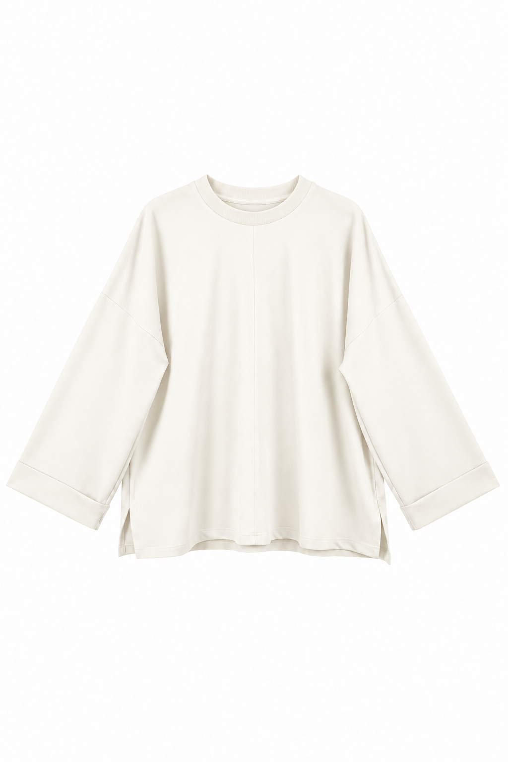  Yırtmaçlı Sweat Ekru 