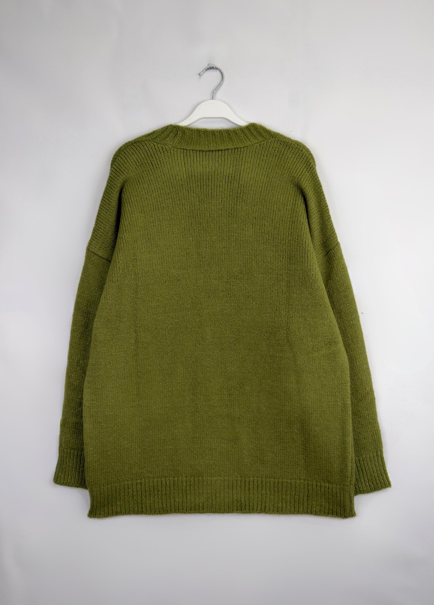 Adena Triko Hırka Yeşil 