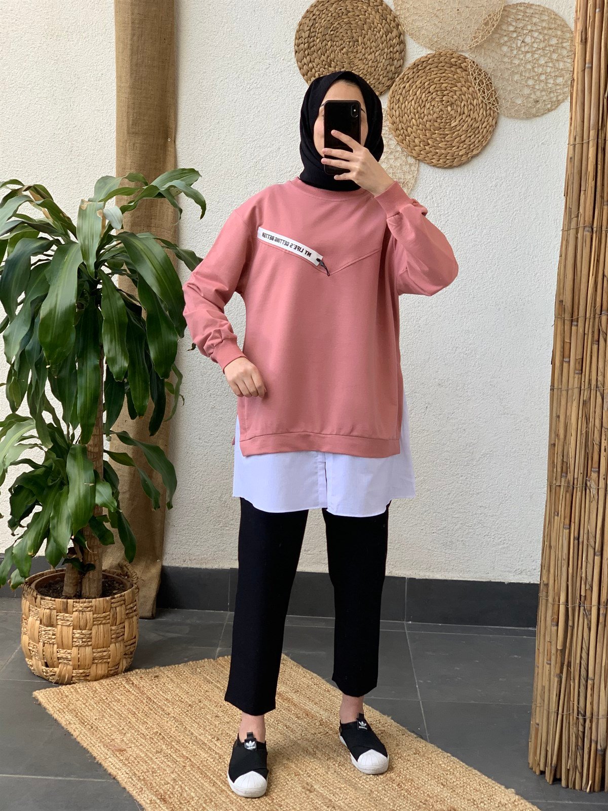 Altı Gömlek Sweat Pudra