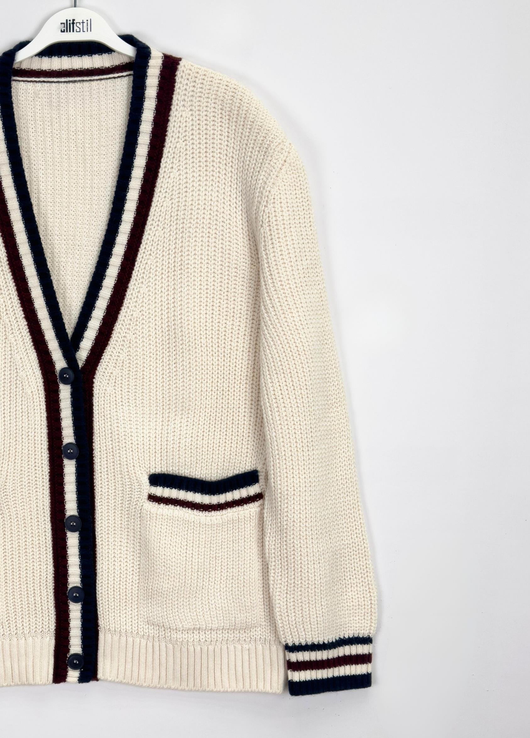 Alvira Cepli Hırka Krem 