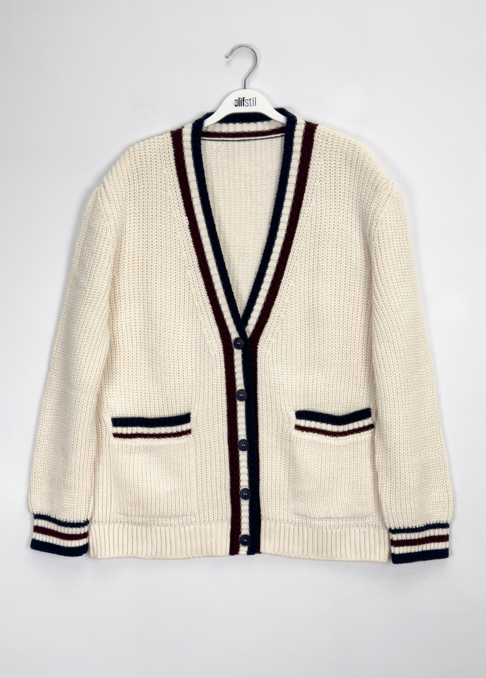 Alvira Cepli Hırka Krem 