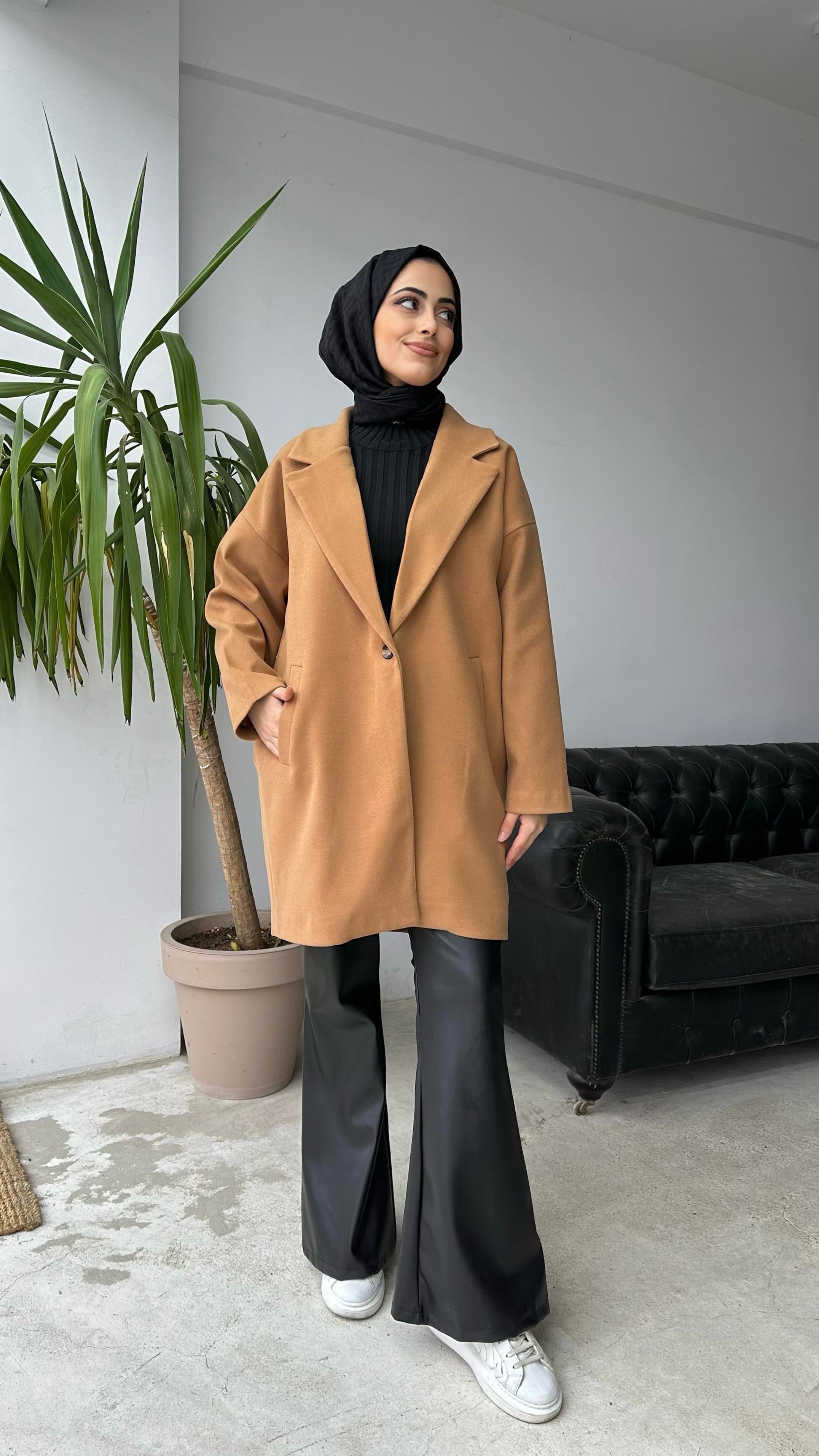 Astarlı Kaşe Kaban Camel