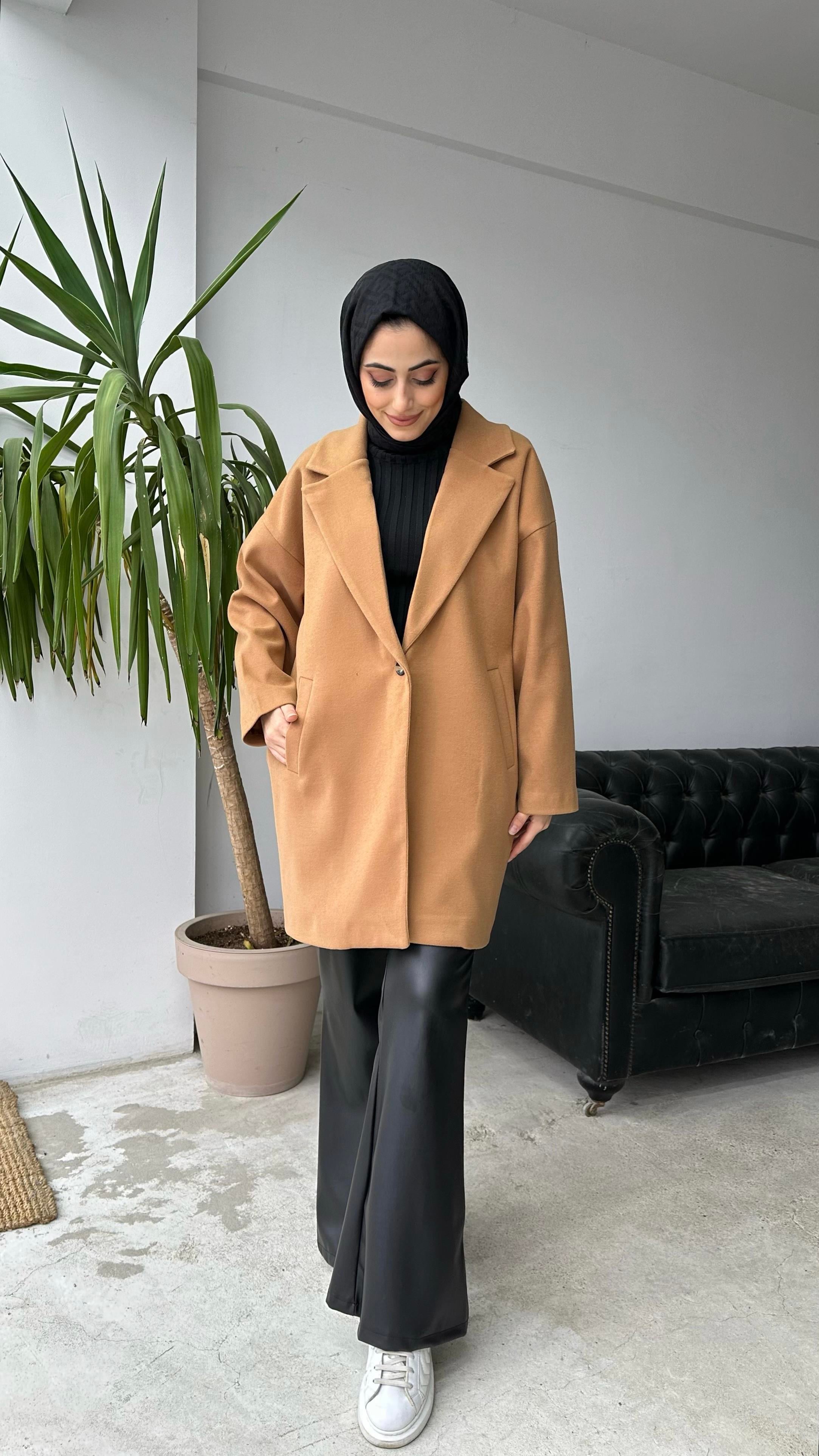 Astarlı Kaşe Kaban Camel